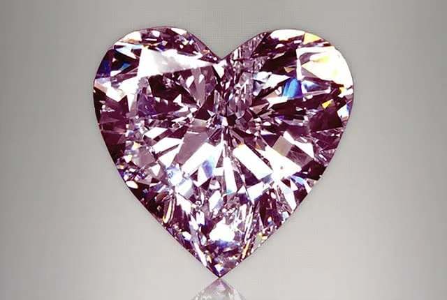 0.33 Carat Heart Pink Lab Diamond