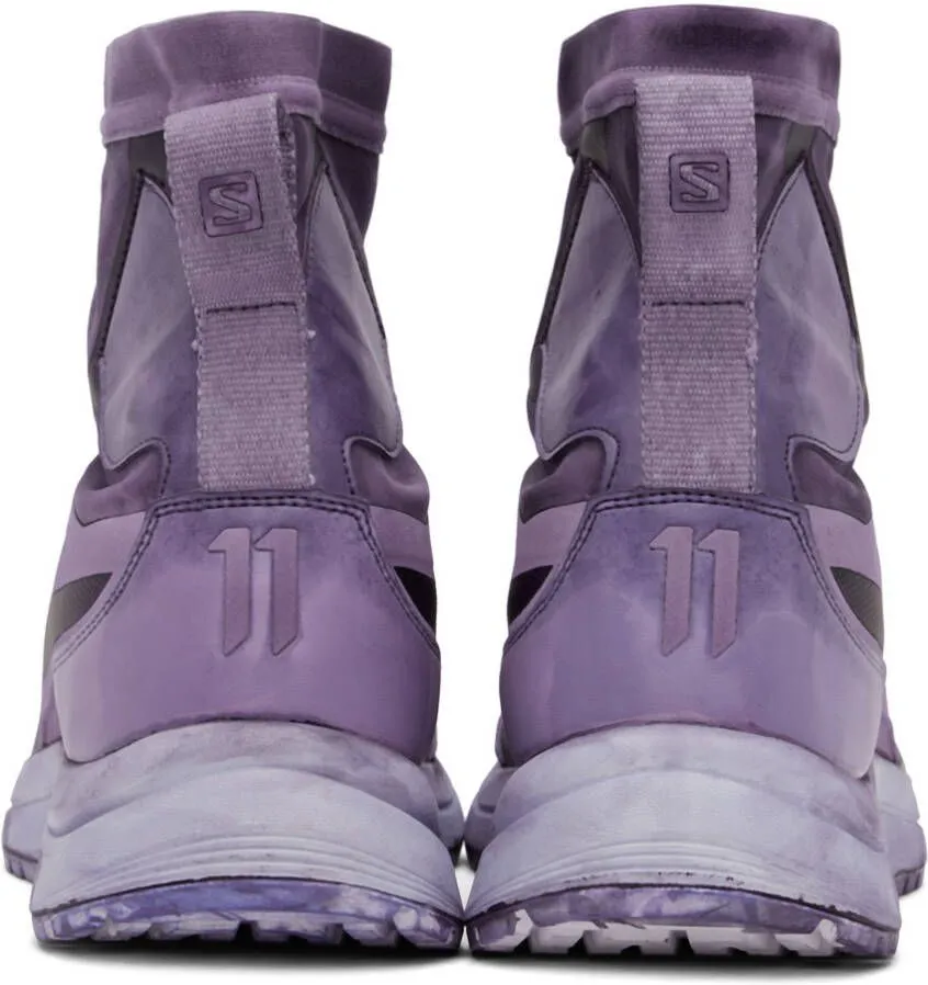 11 by Boris Bidjan Saberi Purple Salomon Edition Bamba 2 High Sneakers