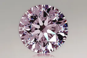 3.46 Carat Round Pink Lab Diamond