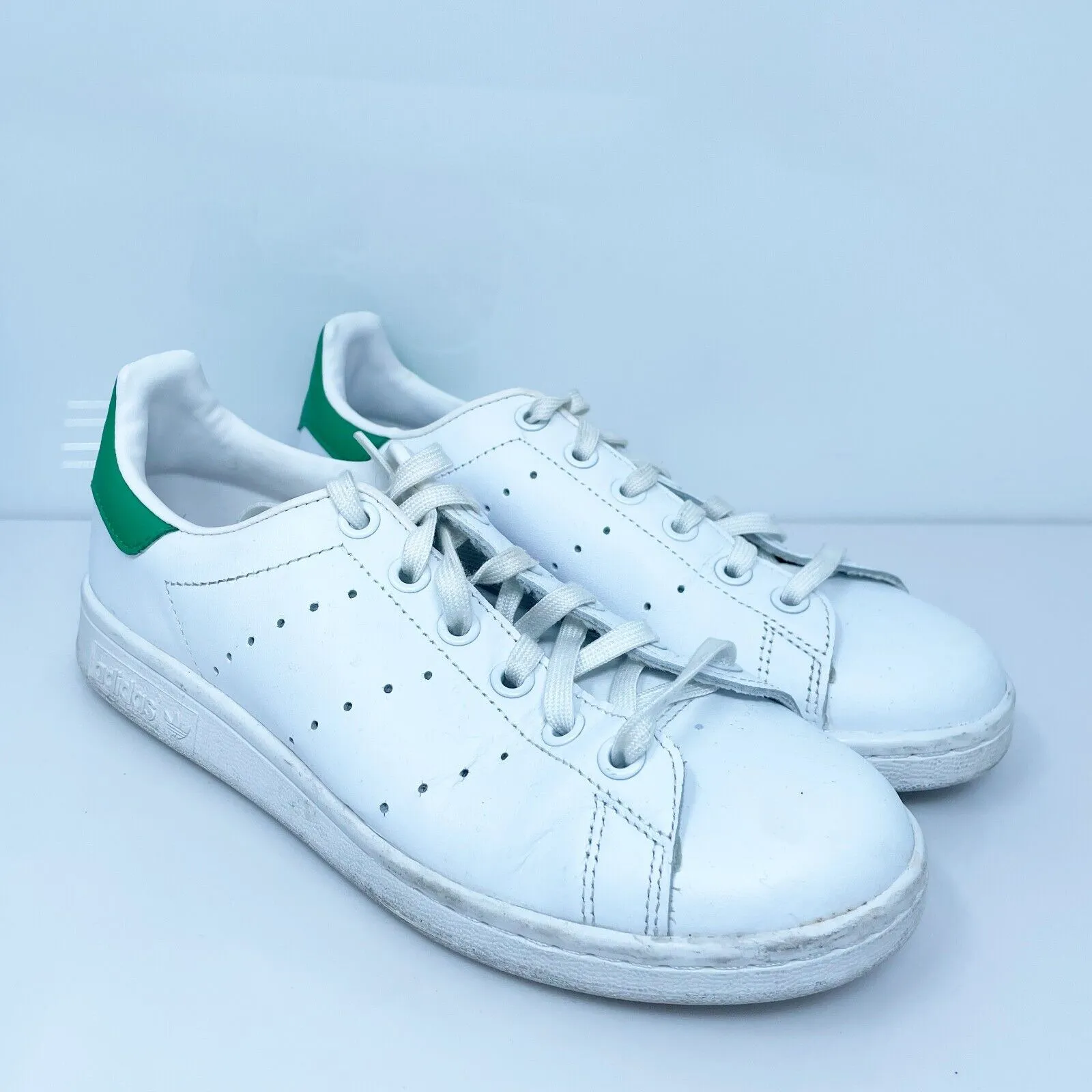 Adidas Boys Stan Smith M20605 White Casual Shoes Sneakers Size 5