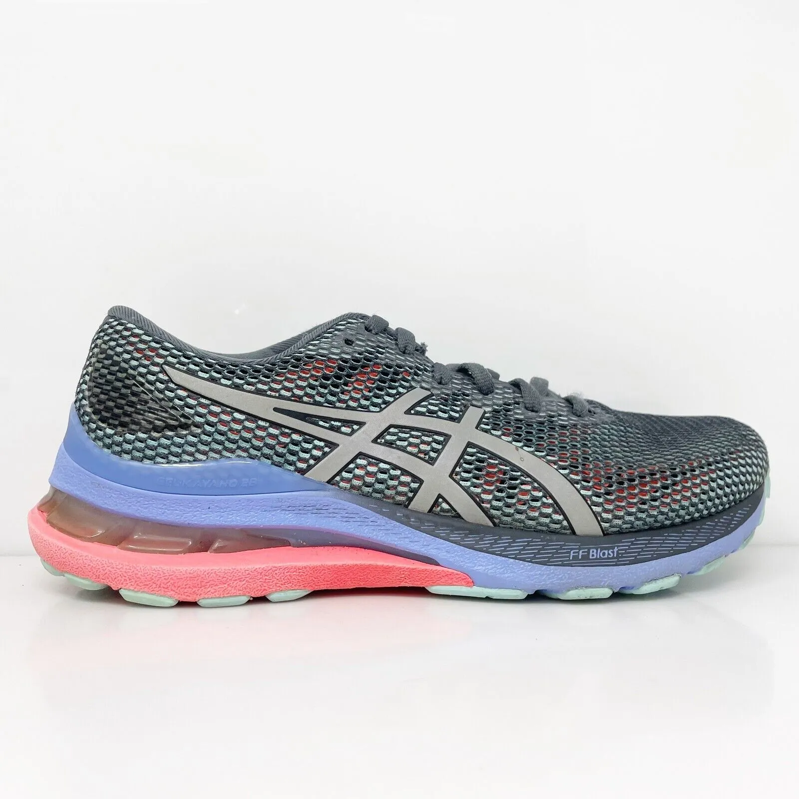 Asics Womens Gel Kayano 28 Lite Show 1012B149 Gray Running Shoes Sneakers Sz 8.5