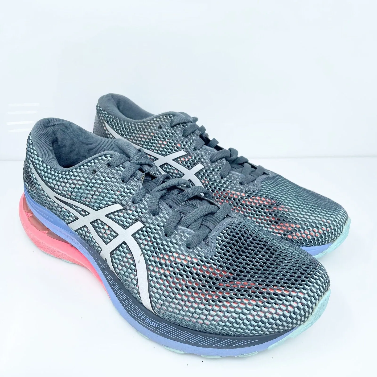 Asics Womens Gel Kayano 28 Lite Show 1012B149 Gray Running Shoes Sneakers Sz 8.5