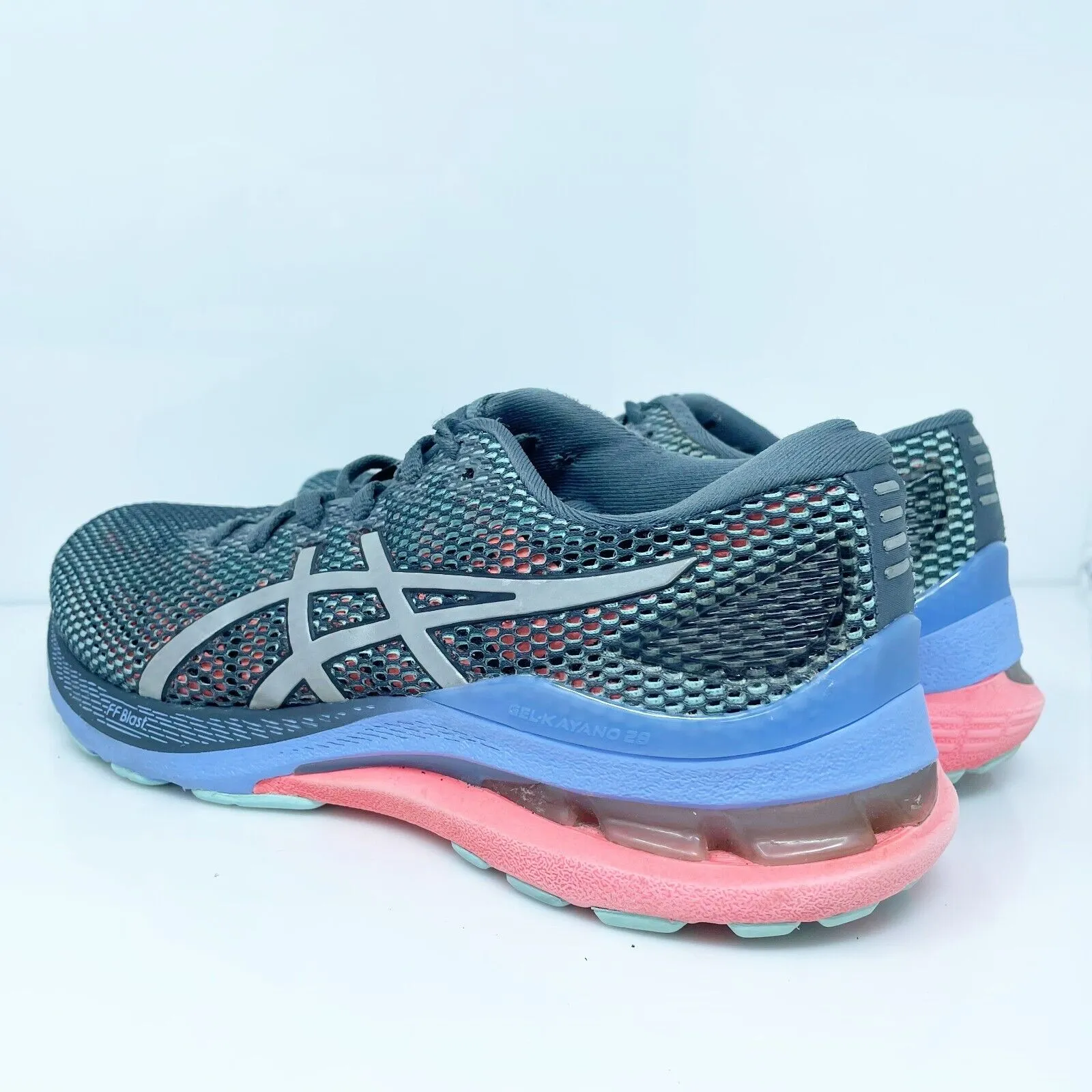 Asics Womens Gel Kayano 28 Lite Show 1012B149 Gray Running Shoes Sneakers Sz 8.5