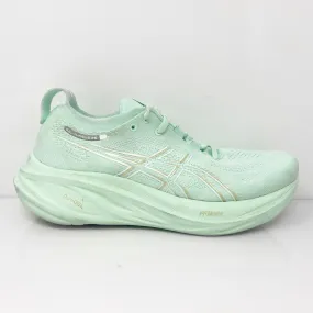 Asics Womens Gel Nimbus 26 1012B601 Green Running Shoes Sneakers Size 8