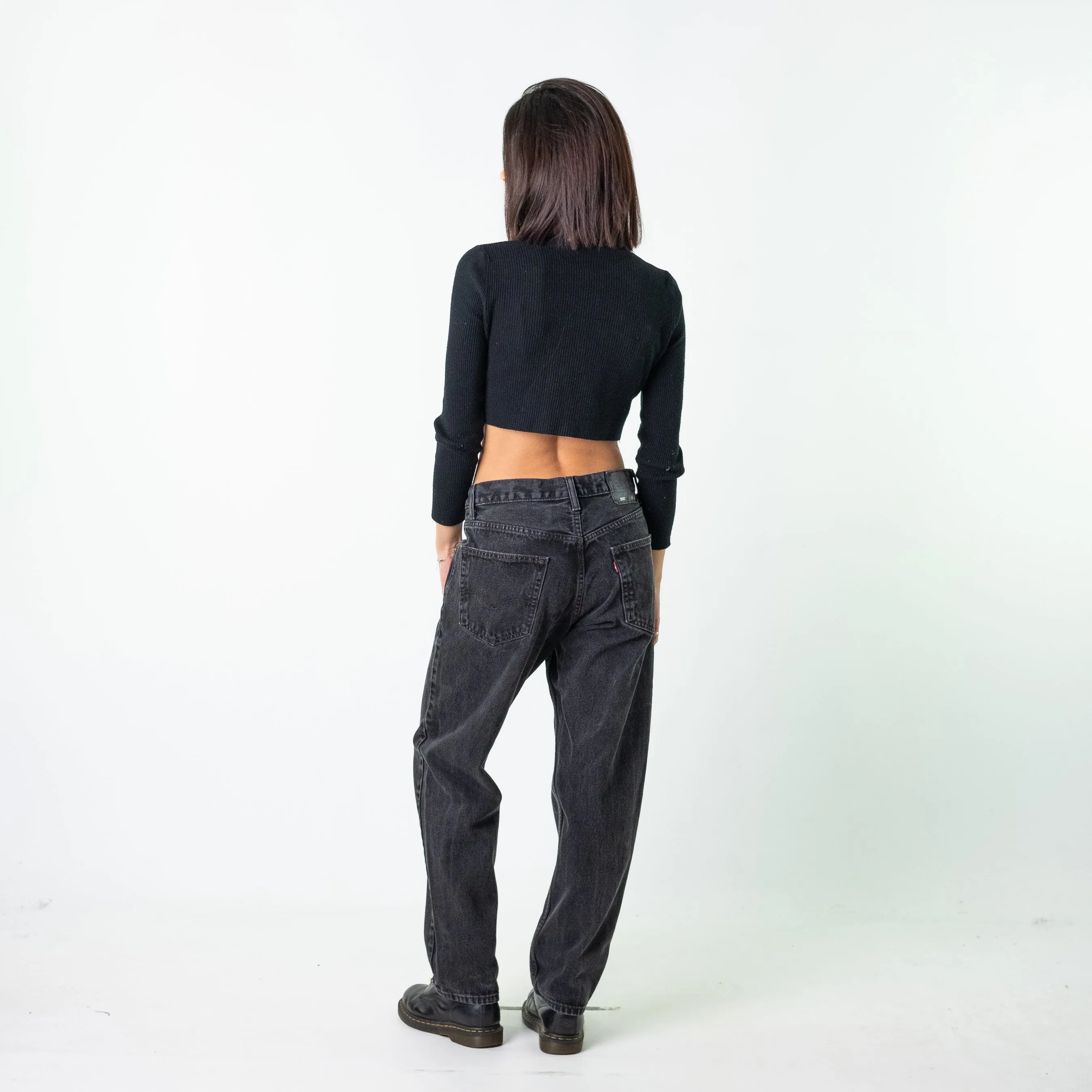 Black 90s Levi's 550s Cargo Skater Trousers Pants Jeans (32x30)