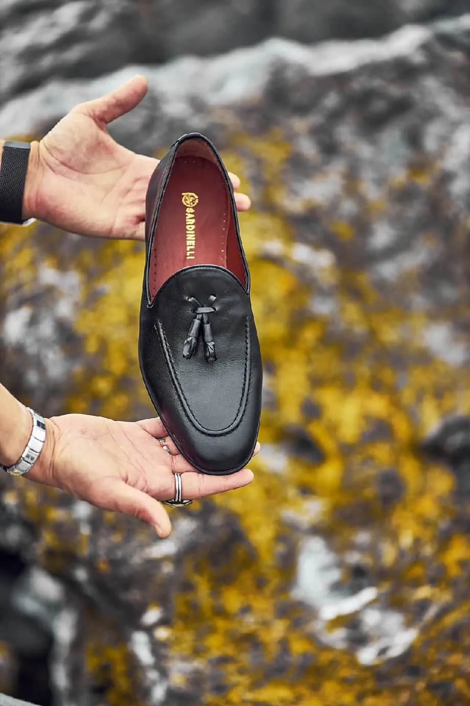 Black Tassel Loafers