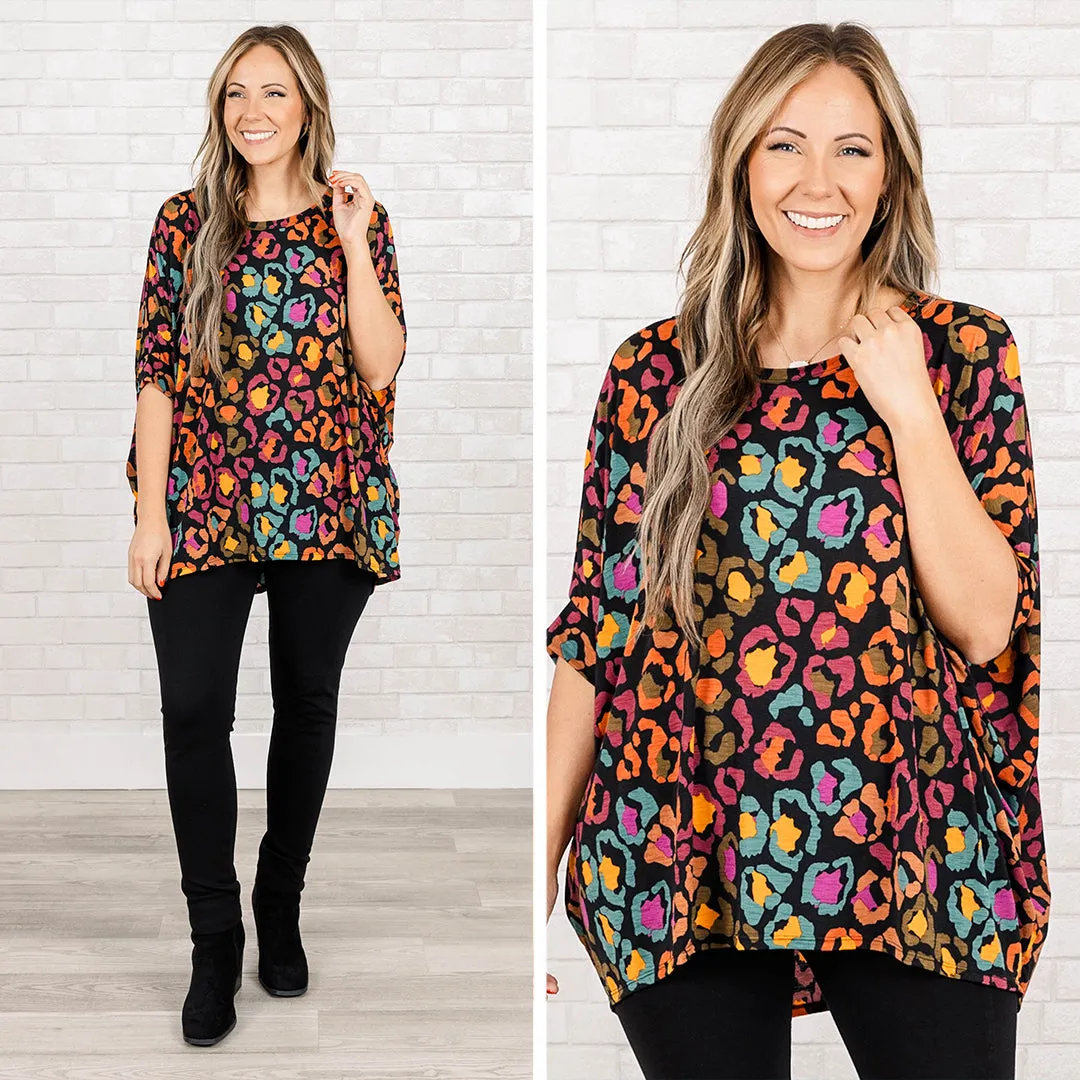 Blissful Thinking Top, Black Multi