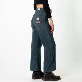 Blue Denim 90s Baggy Hip Hop  Cargo Skater Trousers Pants Jeans (27x28)