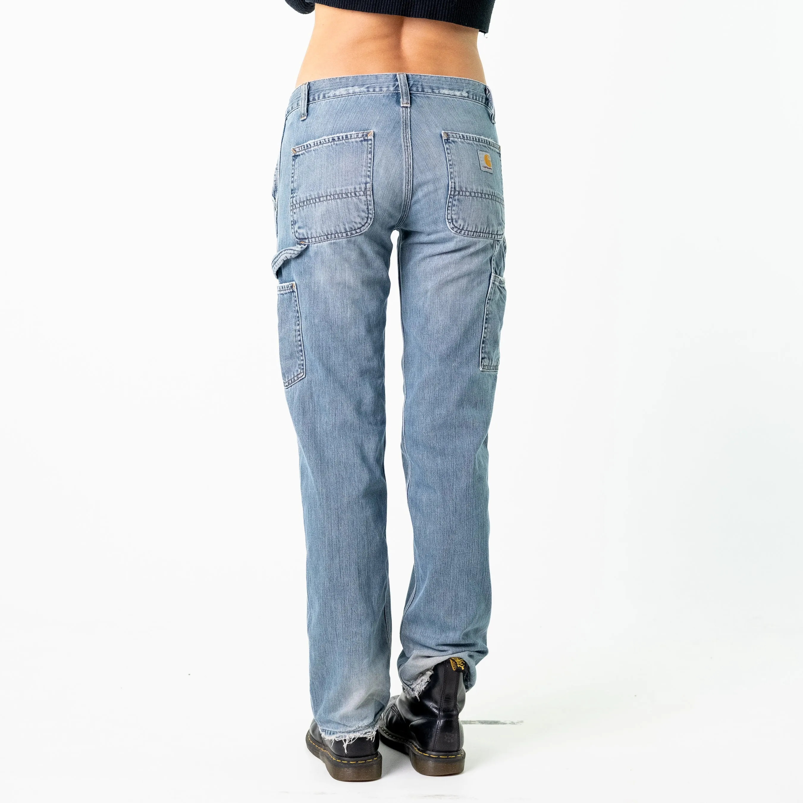 Blue Denim 90s Carhartt  Cargo Skater Trousers Pants Jeans (28x31)