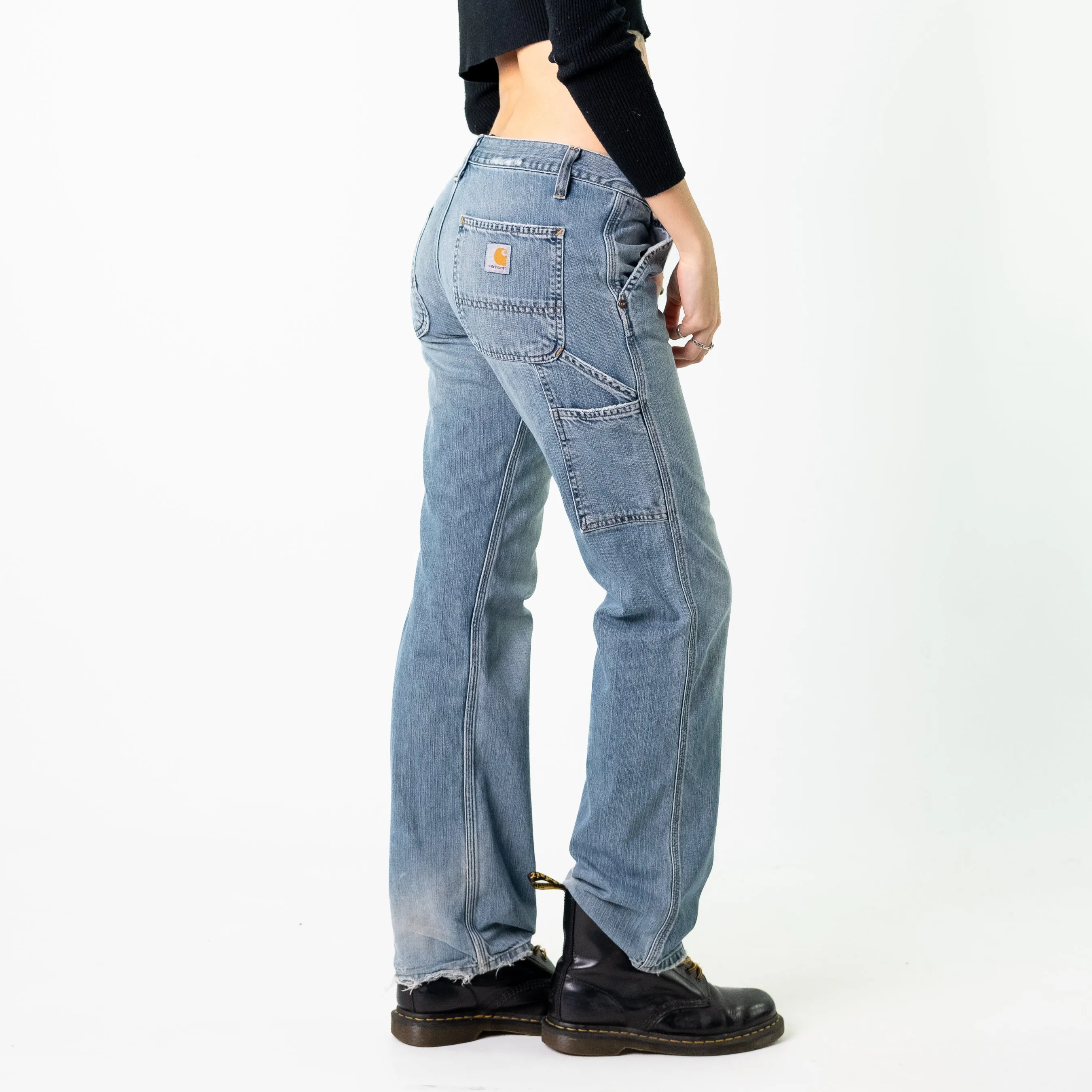 Blue Denim 90s Carhartt  Cargo Skater Trousers Pants Jeans (28x31)