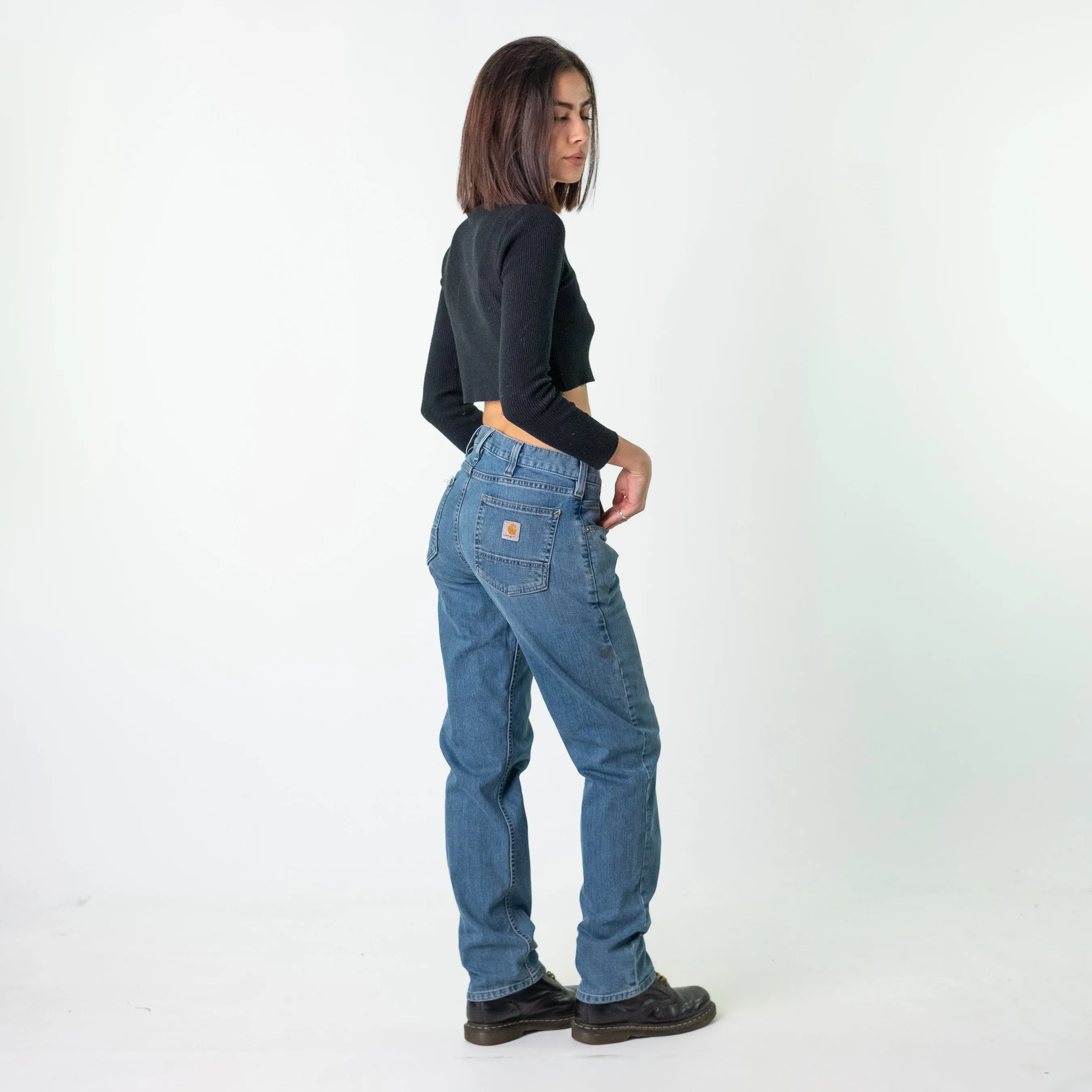 Blue Denim 90s Carhartt  Cargo Skater Trousers Pants Jeans (30x32)