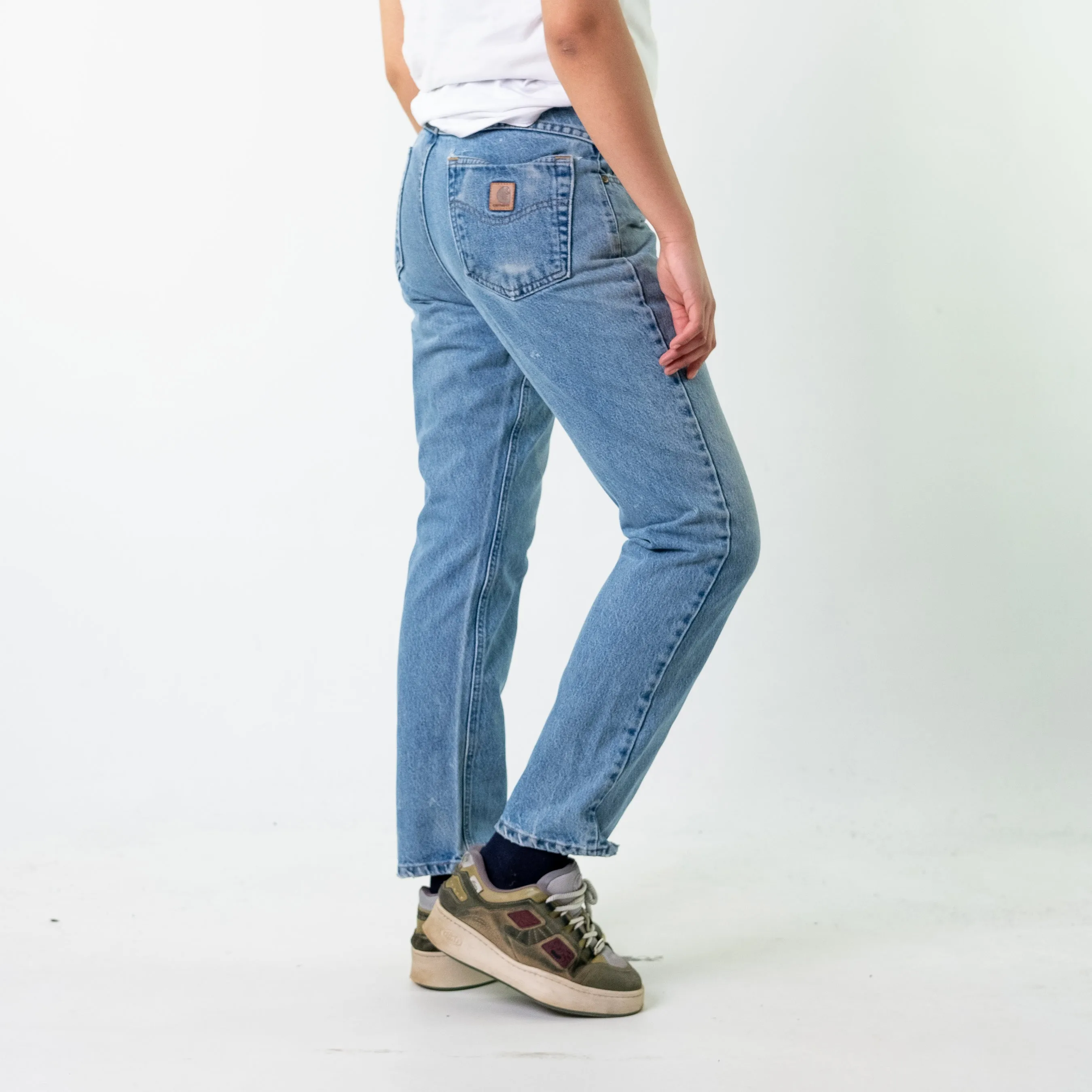 Blue Denim 90s Carhartt  Cargo Skater Trousers Pants Jeans (32x30)