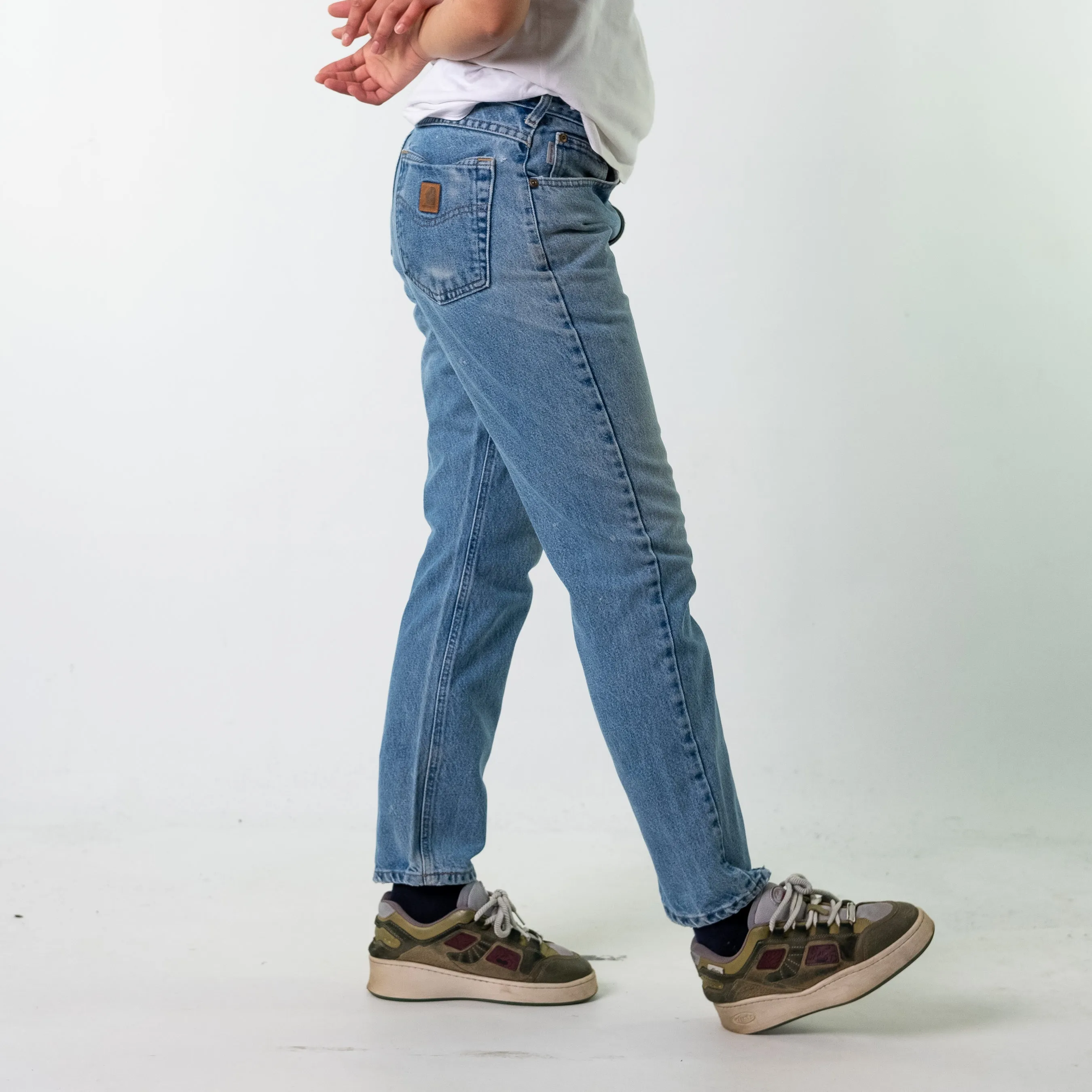 Blue Denim 90s Carhartt  Cargo Skater Trousers Pants Jeans (32x30)