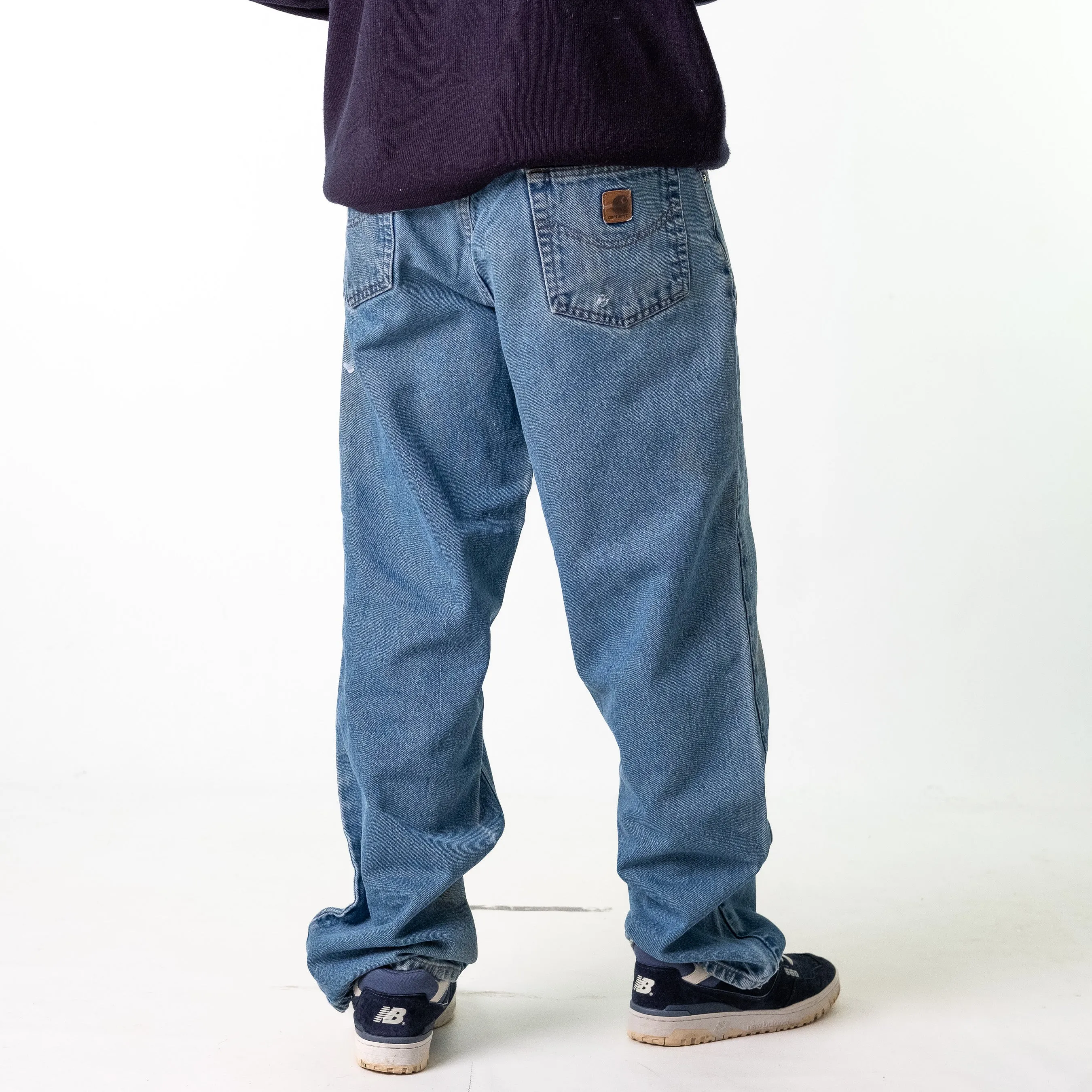 Blue Denim 90s Carhartt  Cargo Skater Trousers Pants Jeans (34x34)