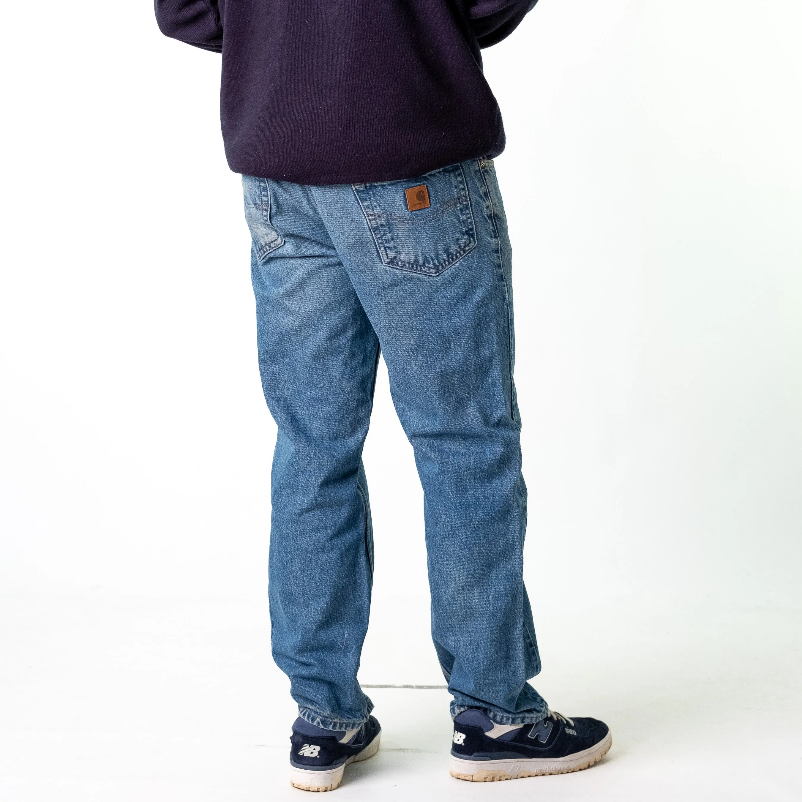 Blue Denim 90s Carhartt  Cargo Skater Trousers Pants Jeans (36x30)