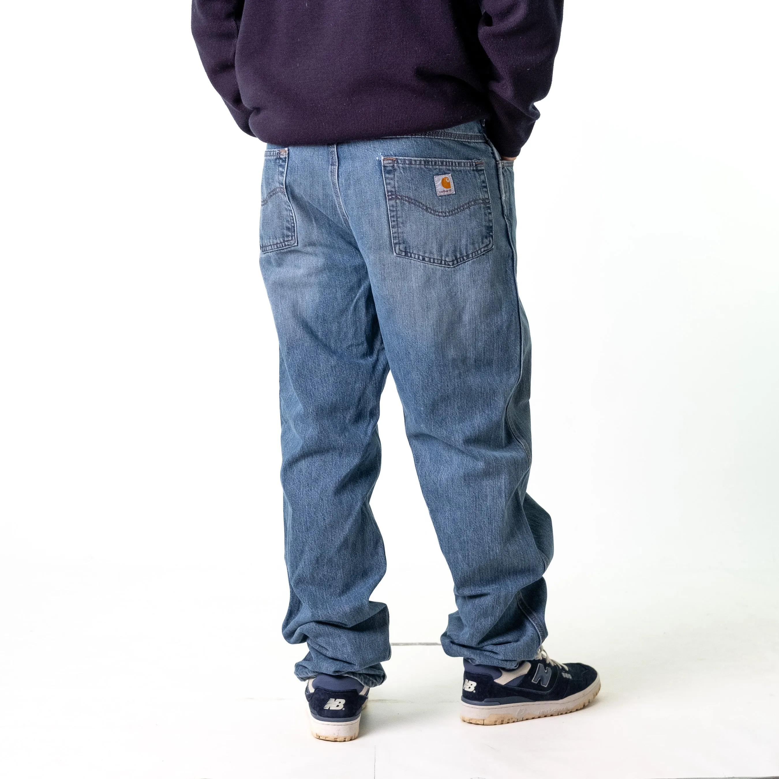 Blue Denim 90s Carhartt  Cargo Skater Trousers Pants Jeans (38x36)