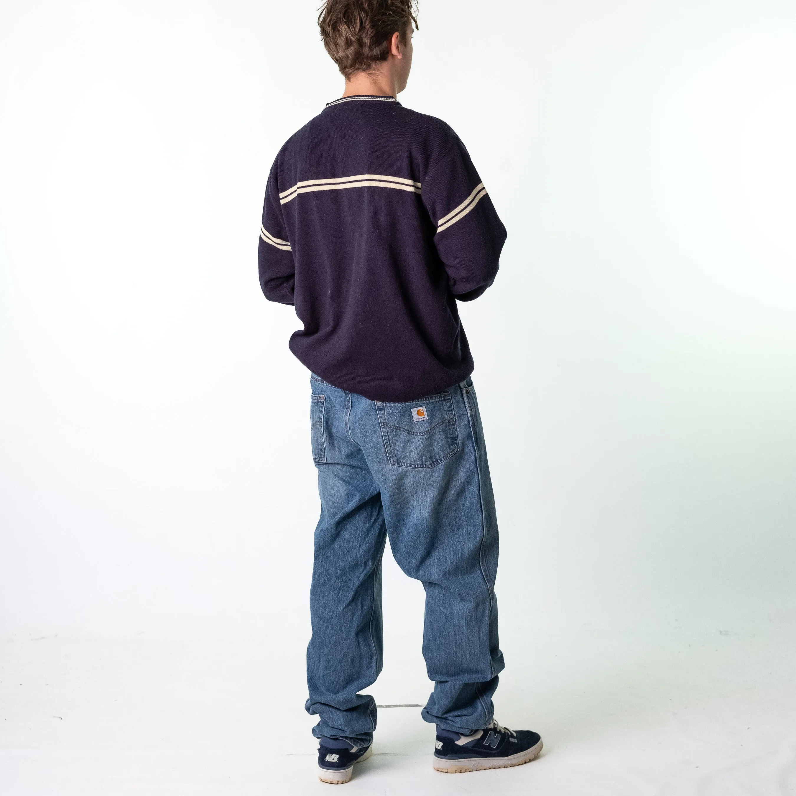 Blue Denim 90s Carhartt  Cargo Skater Trousers Pants Jeans (38x36)