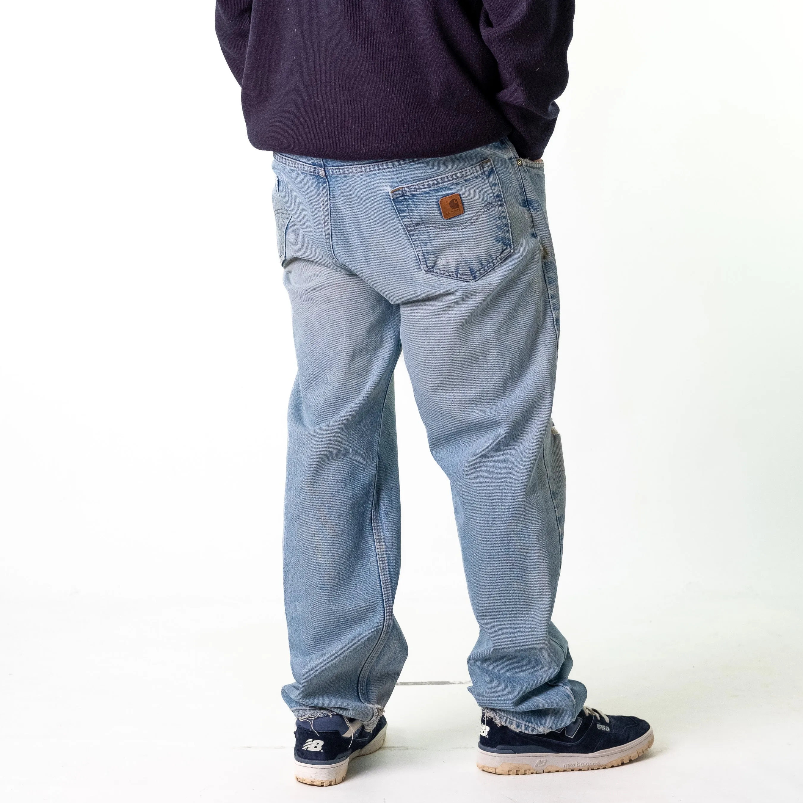 Blue Denim 90s Carhartt  Cargo Skater Trousers Pants Jeans (40x32)