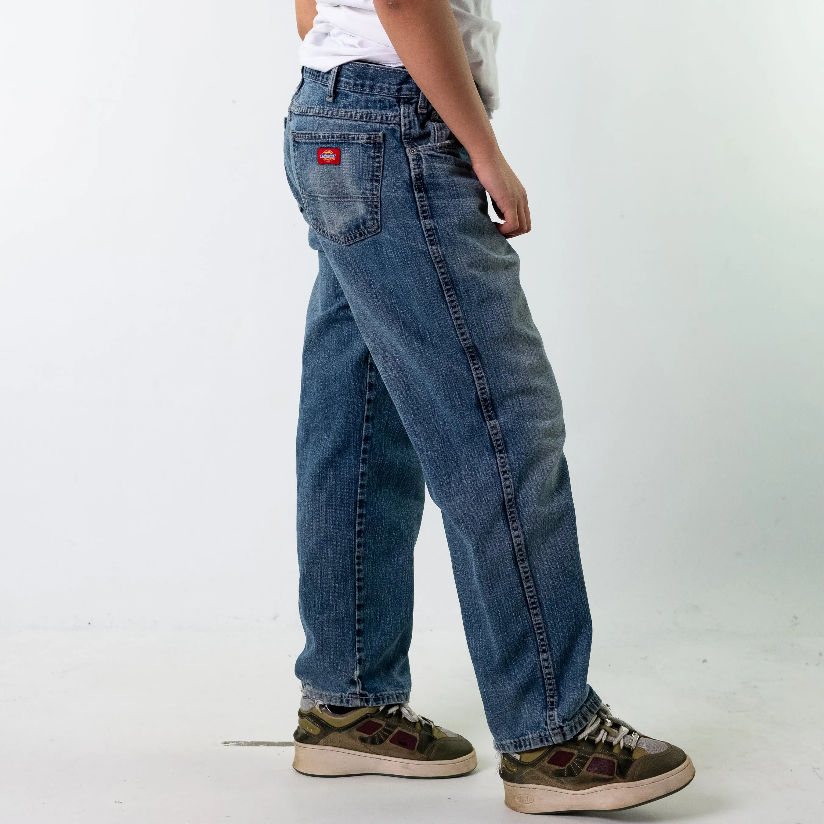 Blue Denim 90s Dickies  Cargo Skater Trousers Pants Jeans (36x30)