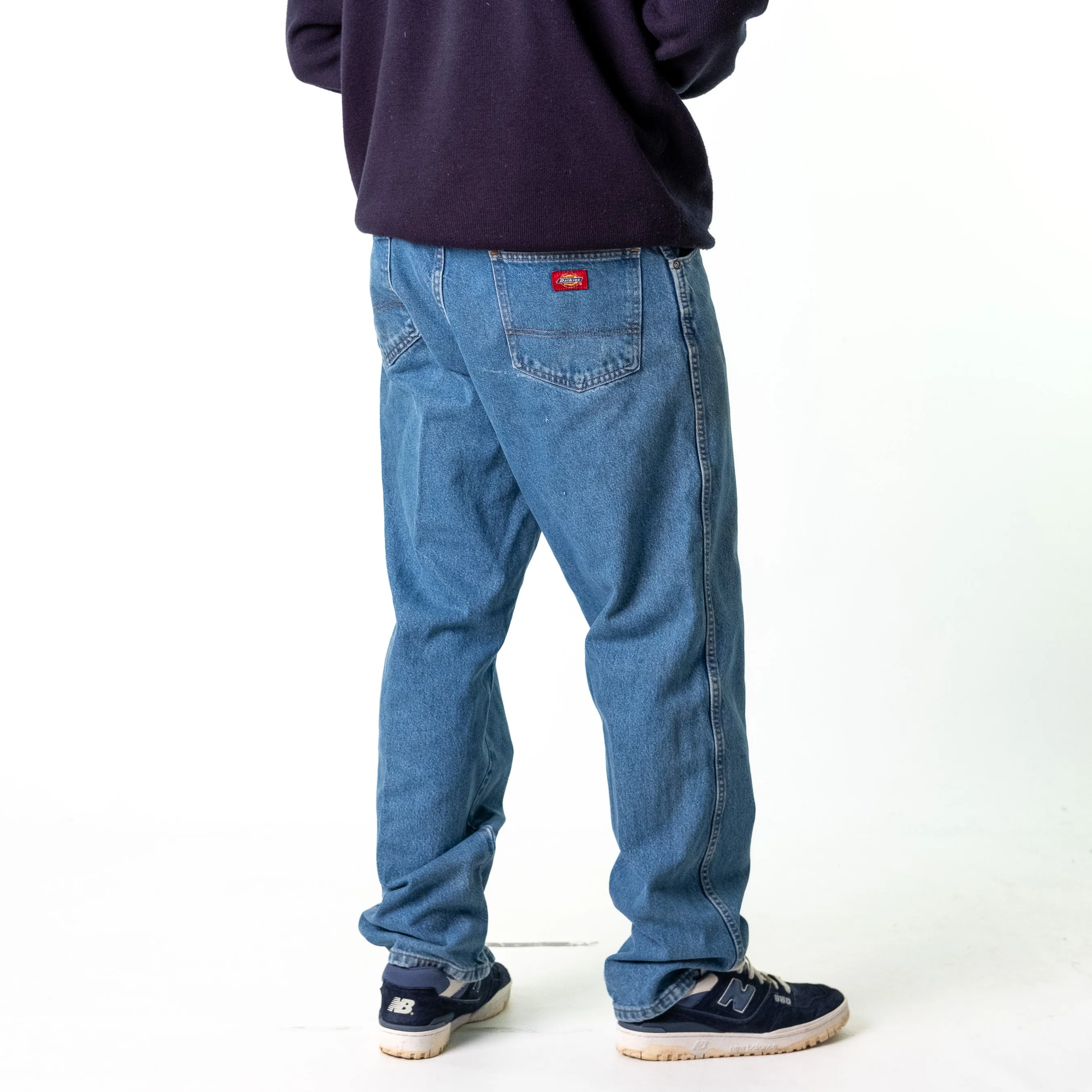 Blue Denim 90s Dickies  Cargo Skater Trousers Pants Jeans (38x32)