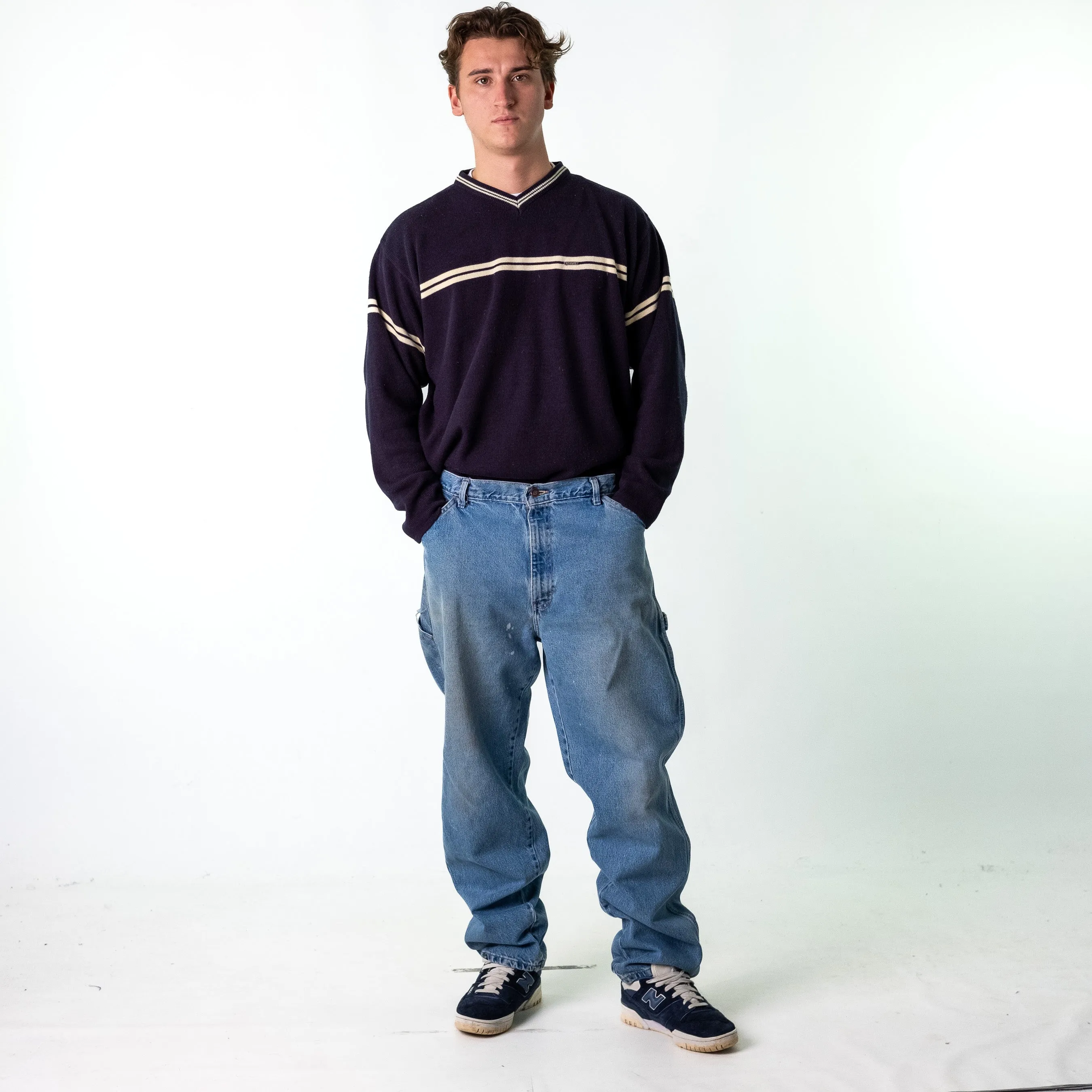 Blue Denim 90s Dickies  Cargo Skater Trousers Pants Jeans (38x33)