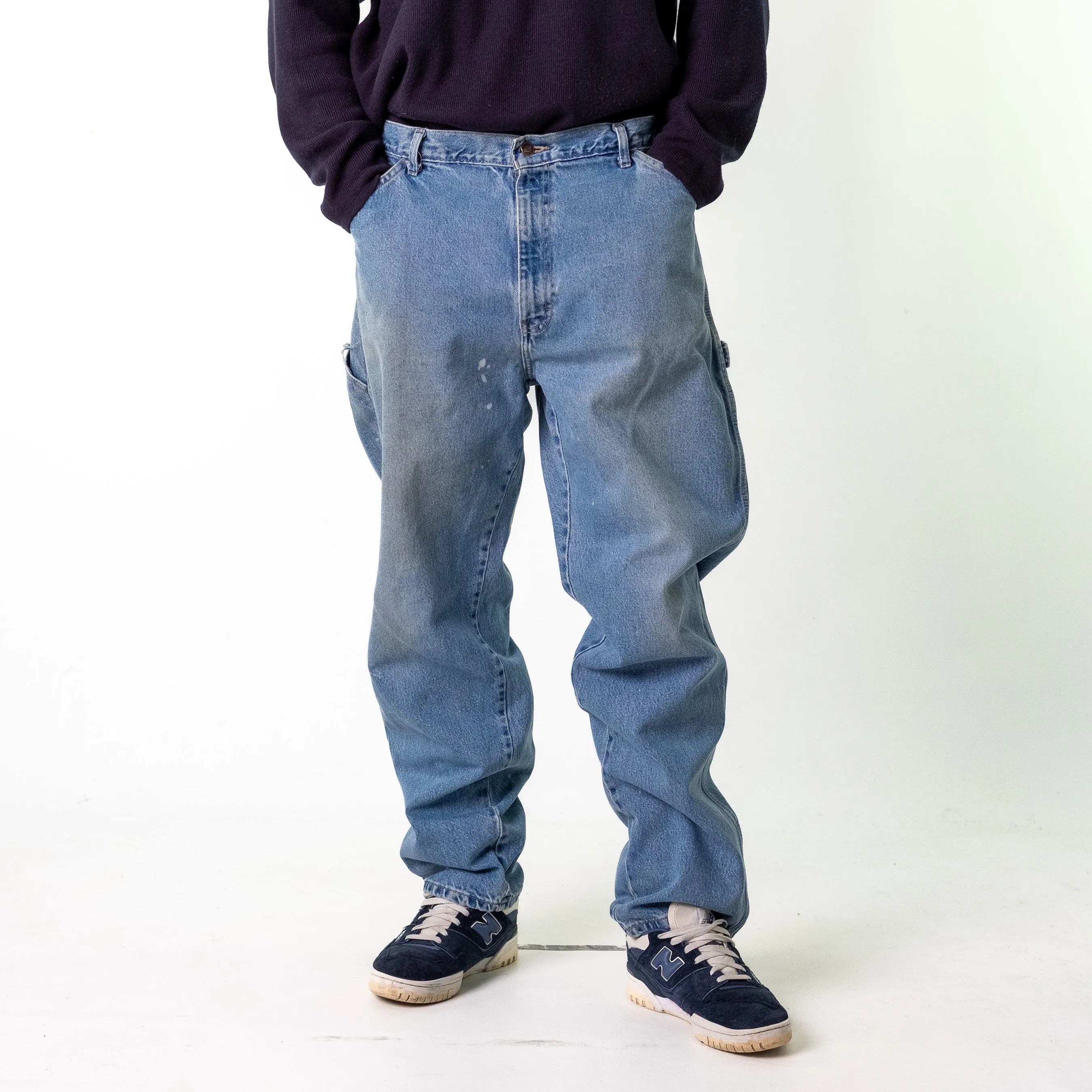 Blue Denim 90s Dickies  Cargo Skater Trousers Pants Jeans (38x33)