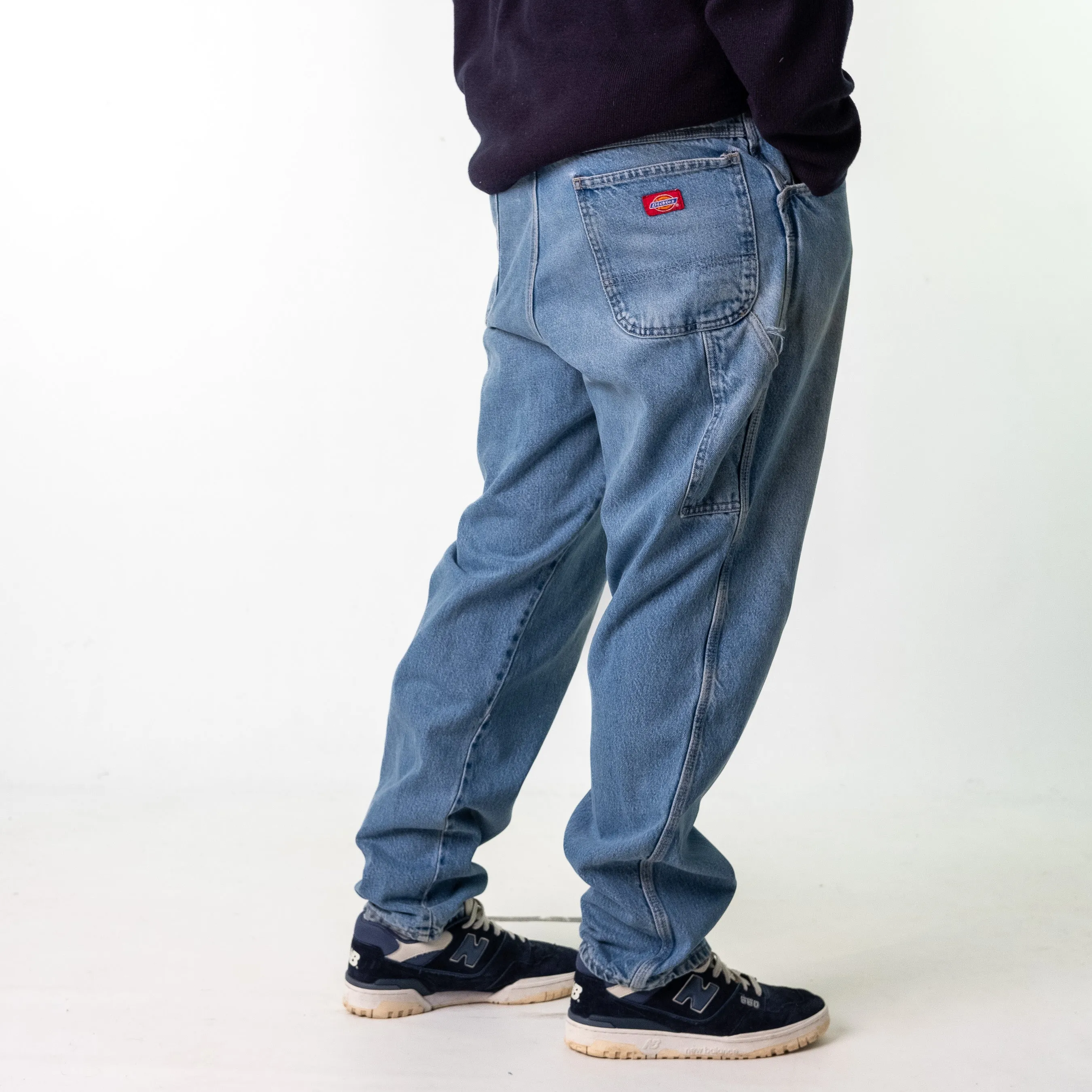 Blue Denim 90s Dickies  Cargo Skater Trousers Pants Jeans (38x33)