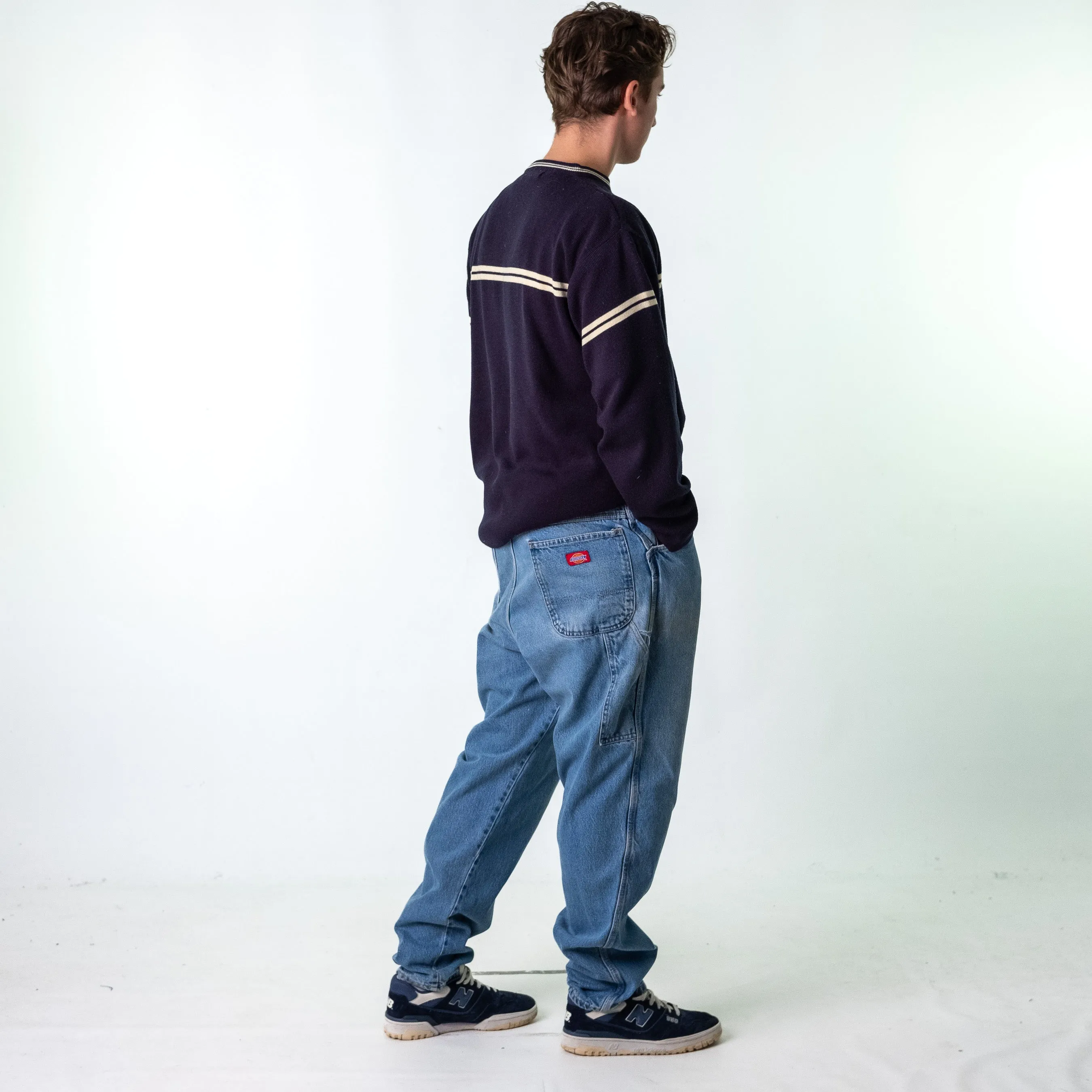 Blue Denim 90s Dickies  Cargo Skater Trousers Pants Jeans (38x33)