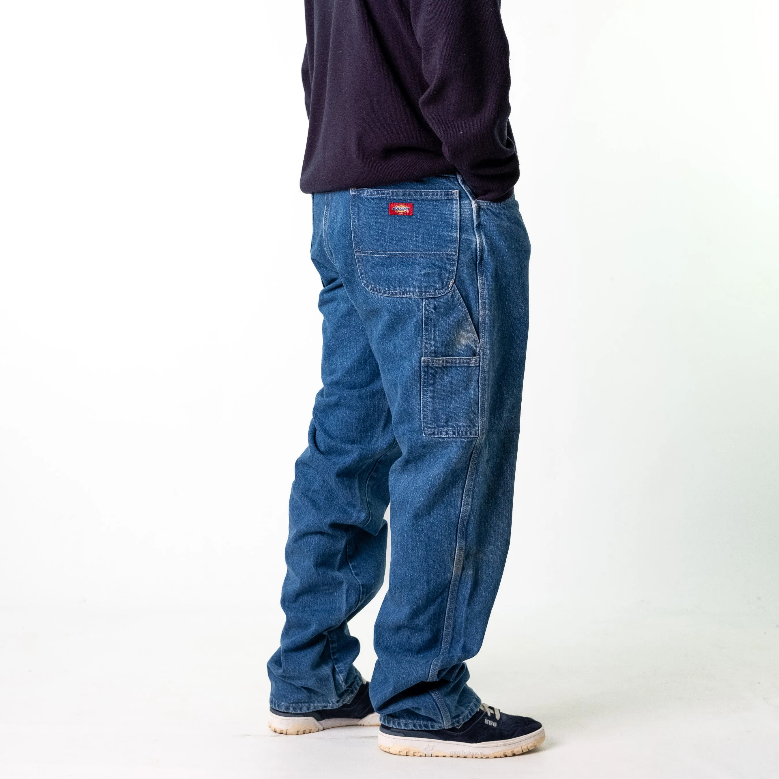 Blue Denim 90s Dickies  Cargo Skater Trousers Pants Jeans (38x36)