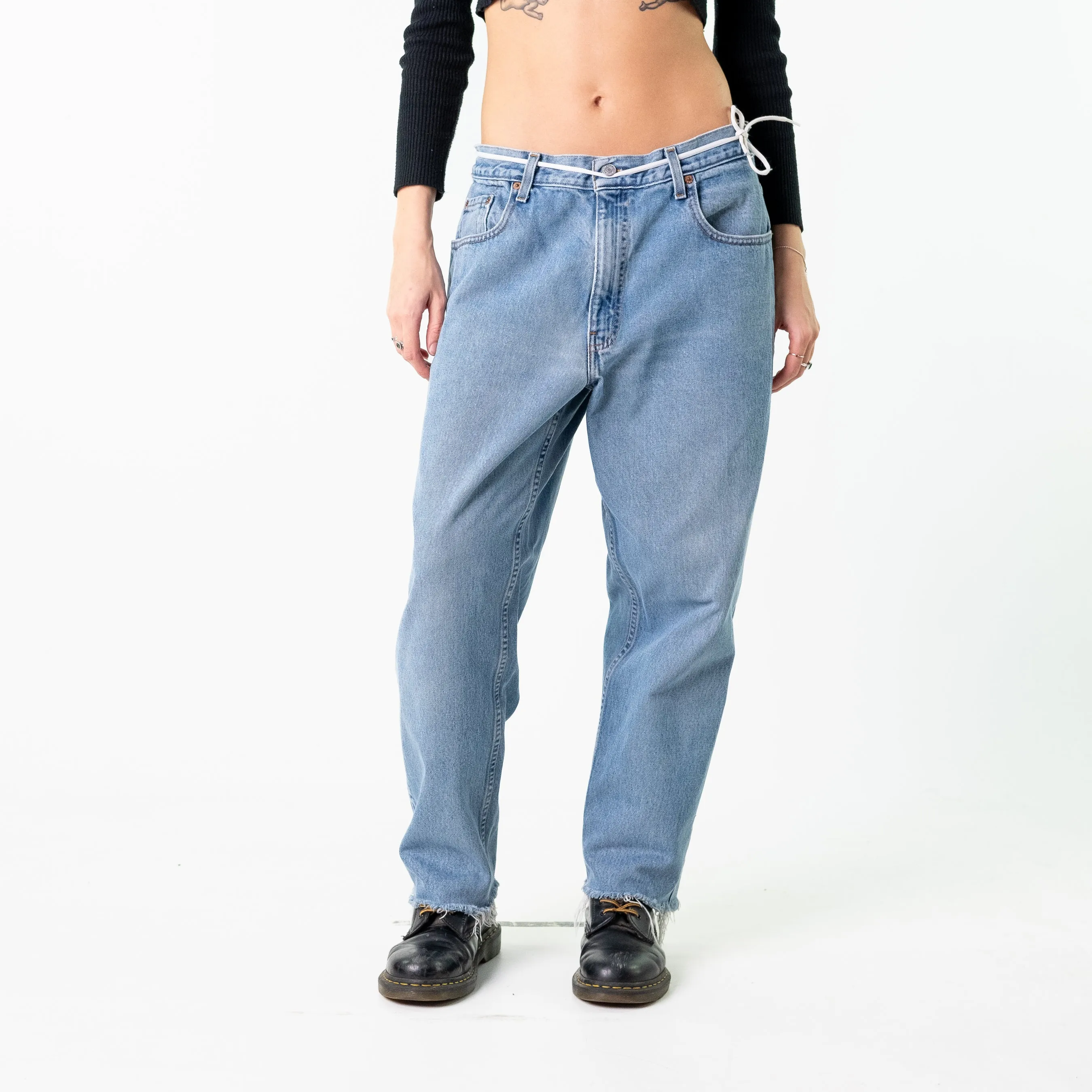 Blue Denim 90s Levi's 560S Cargo Skater Trousers Pants Jeans (34x28)