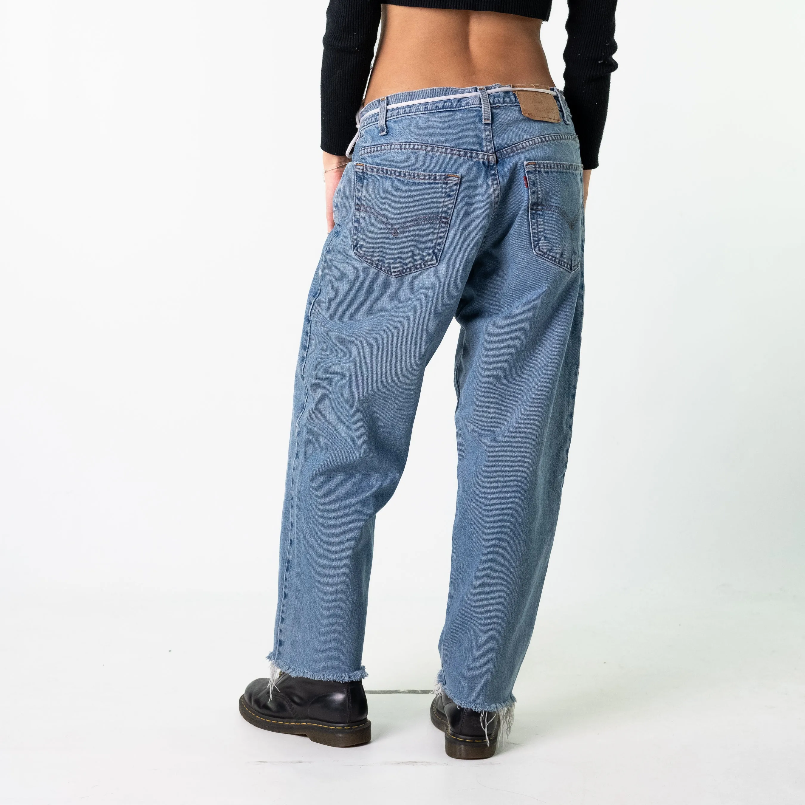 Blue Denim 90s Levi's 560S Cargo Skater Trousers Pants Jeans (34x28)