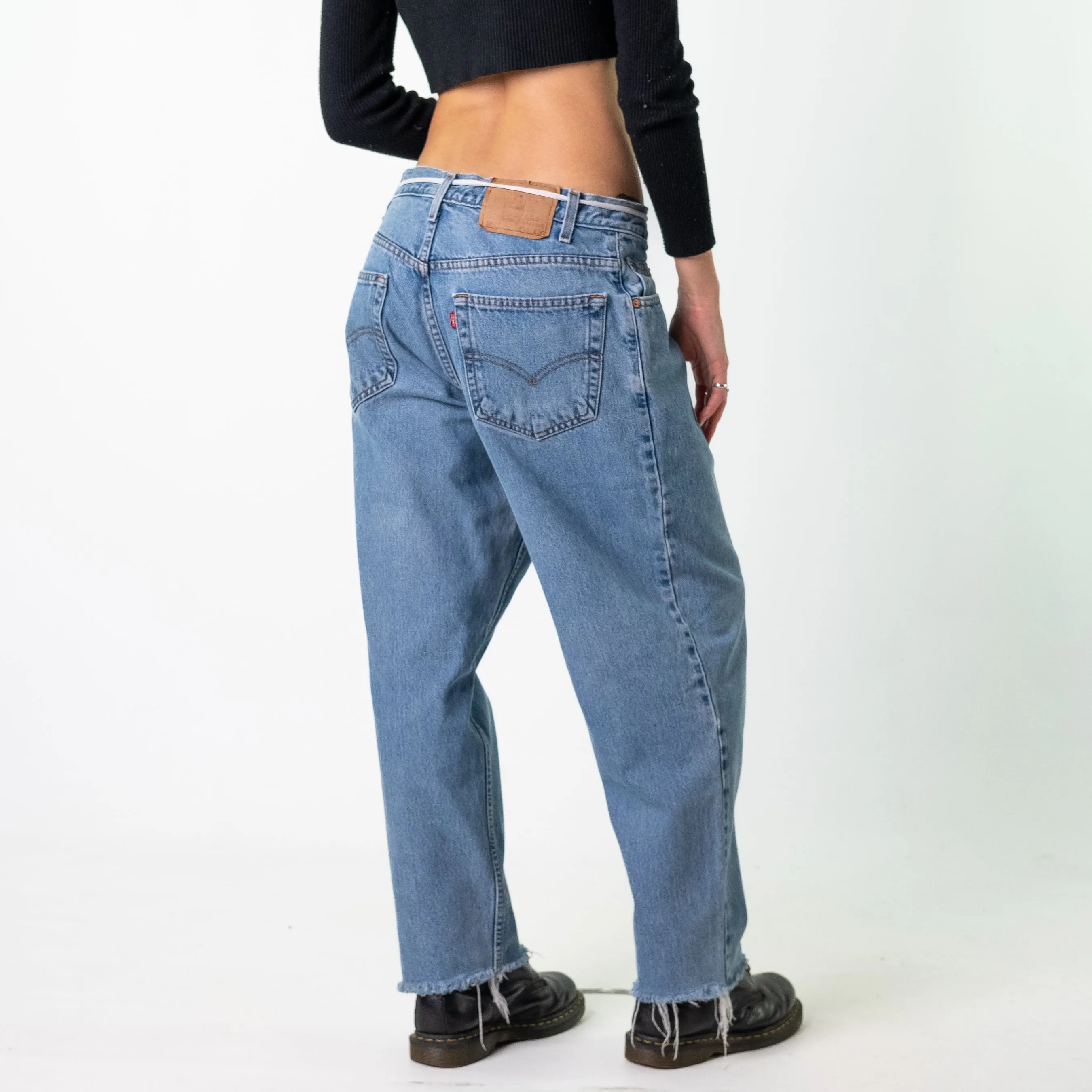 Blue Denim 90s Levi's 560S Cargo Skater Trousers Pants Jeans (34x28)