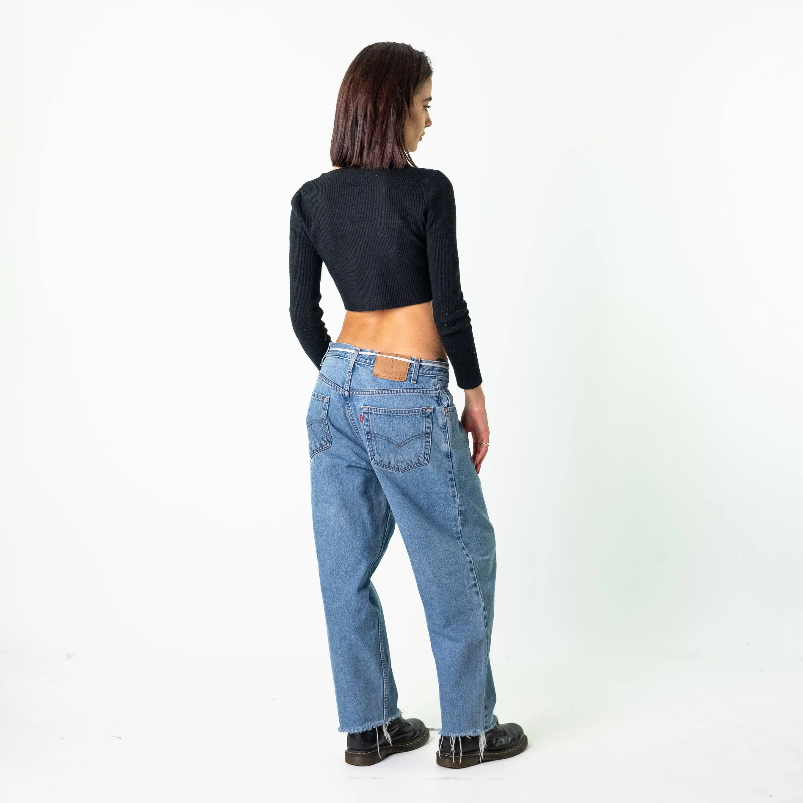 Blue Denim 90s Levi's 560S Cargo Skater Trousers Pants Jeans (34x28)