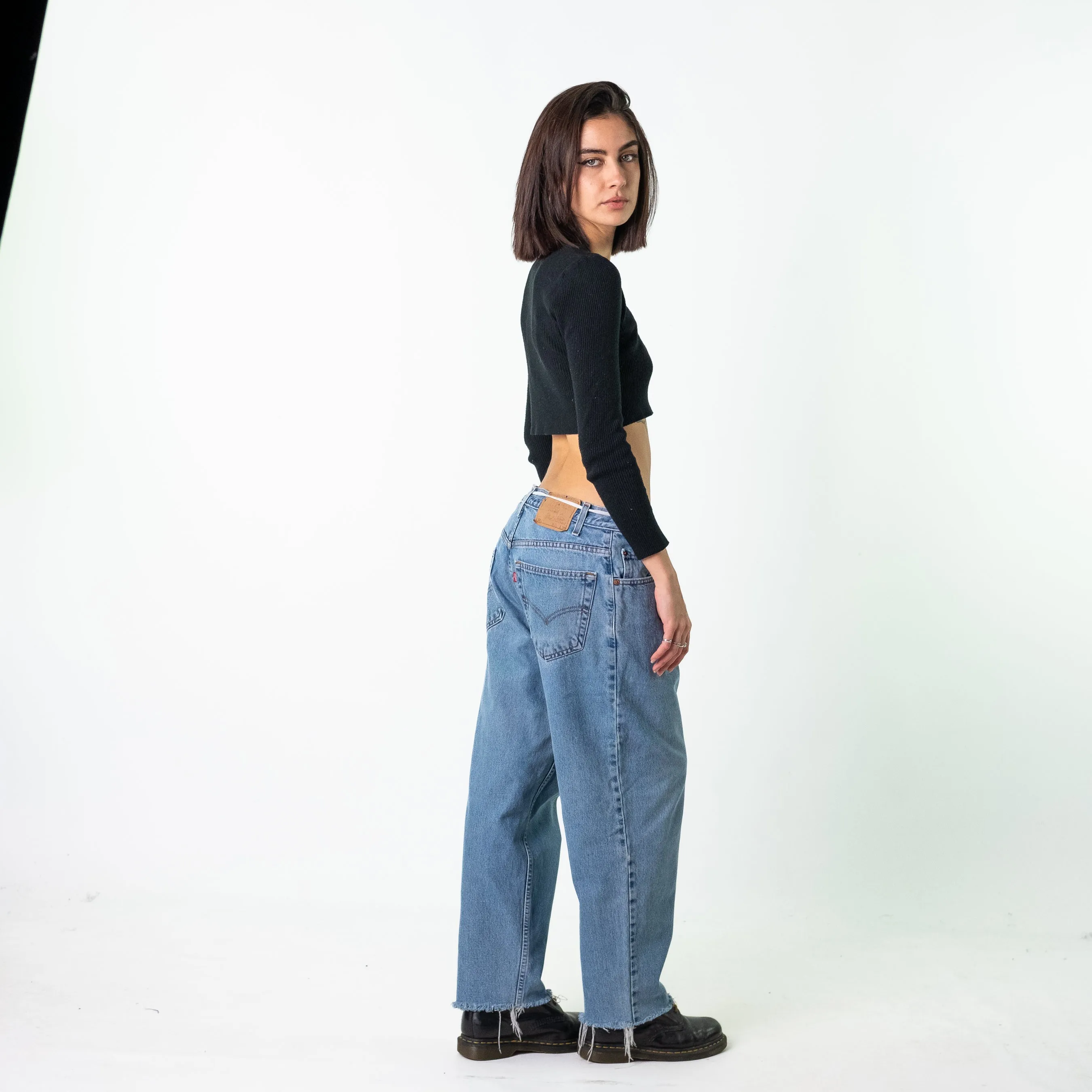 Blue Denim 90s Levi's 560S Cargo Skater Trousers Pants Jeans (34x28)