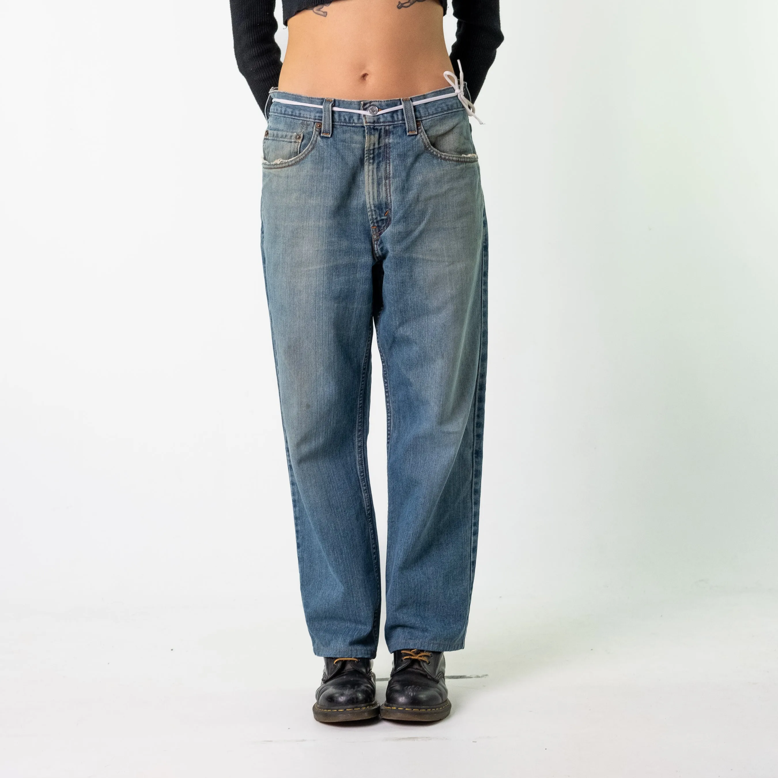 Blue Denim 90s Levi's  Cargo Skater Trousers Pants Jeans (33x30)