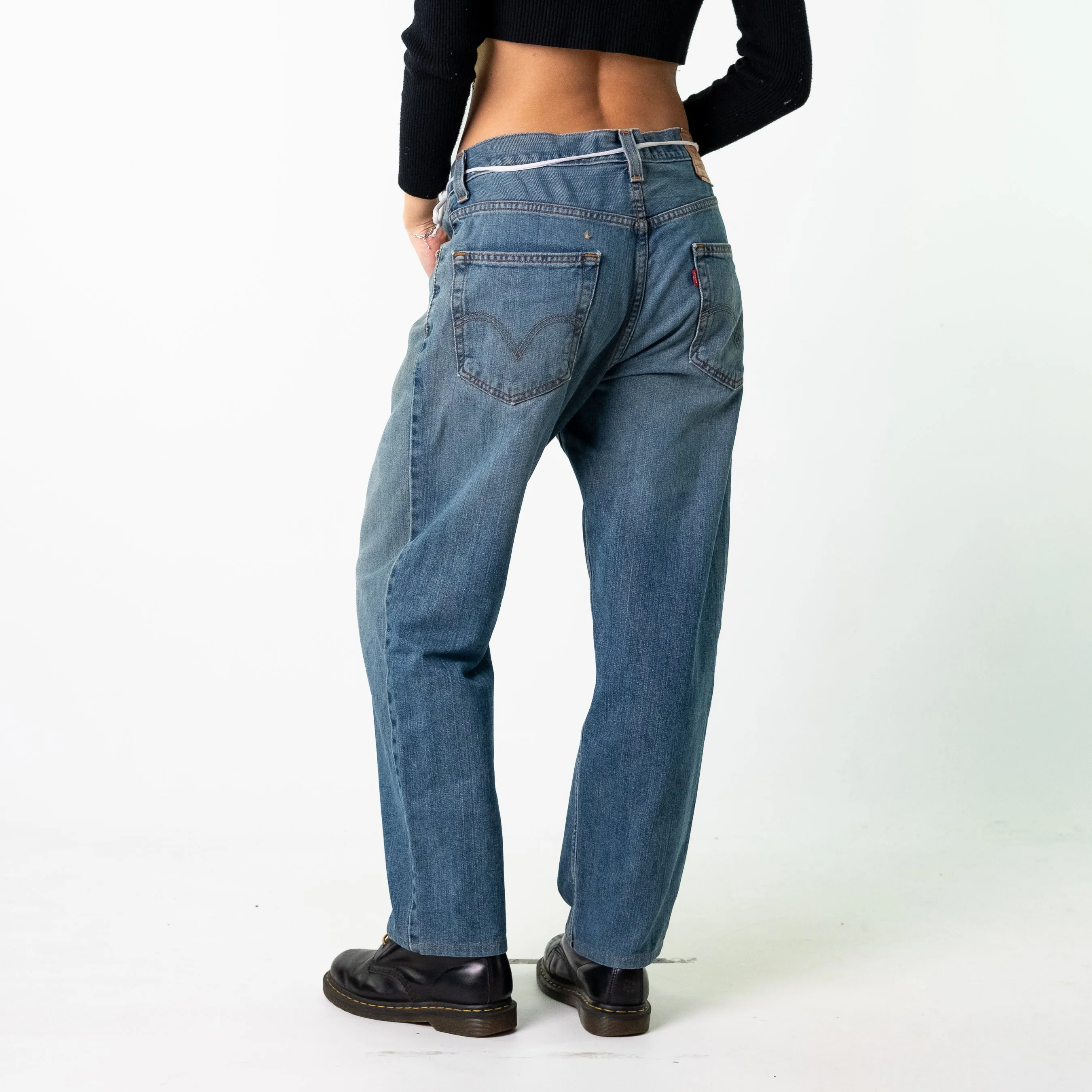 Blue Denim 90s Levi's  Cargo Skater Trousers Pants Jeans (33x30)