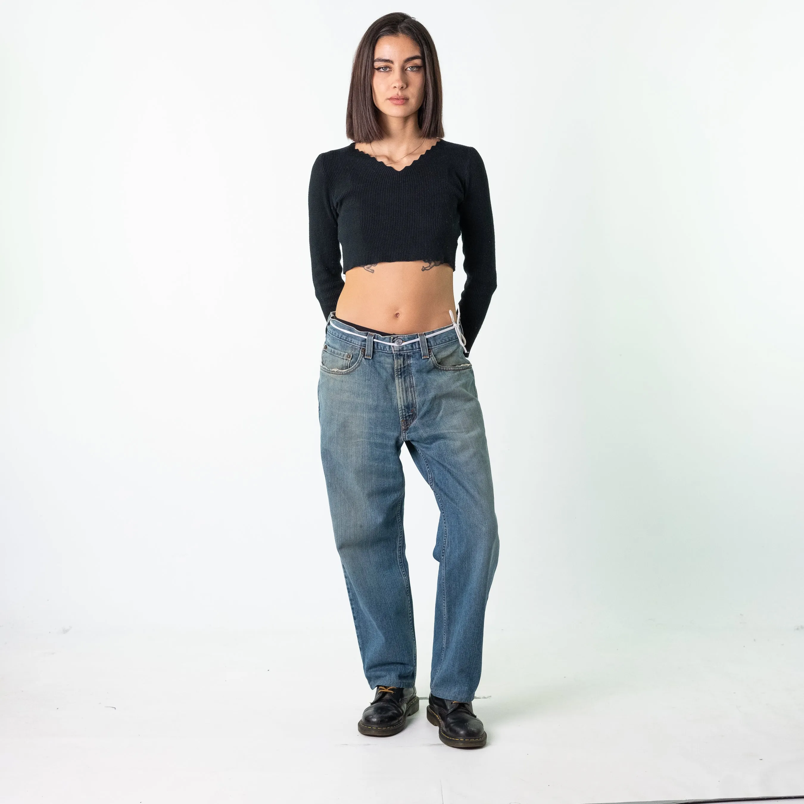 Blue Denim 90s Levi's  Cargo Skater Trousers Pants Jeans (33x30)