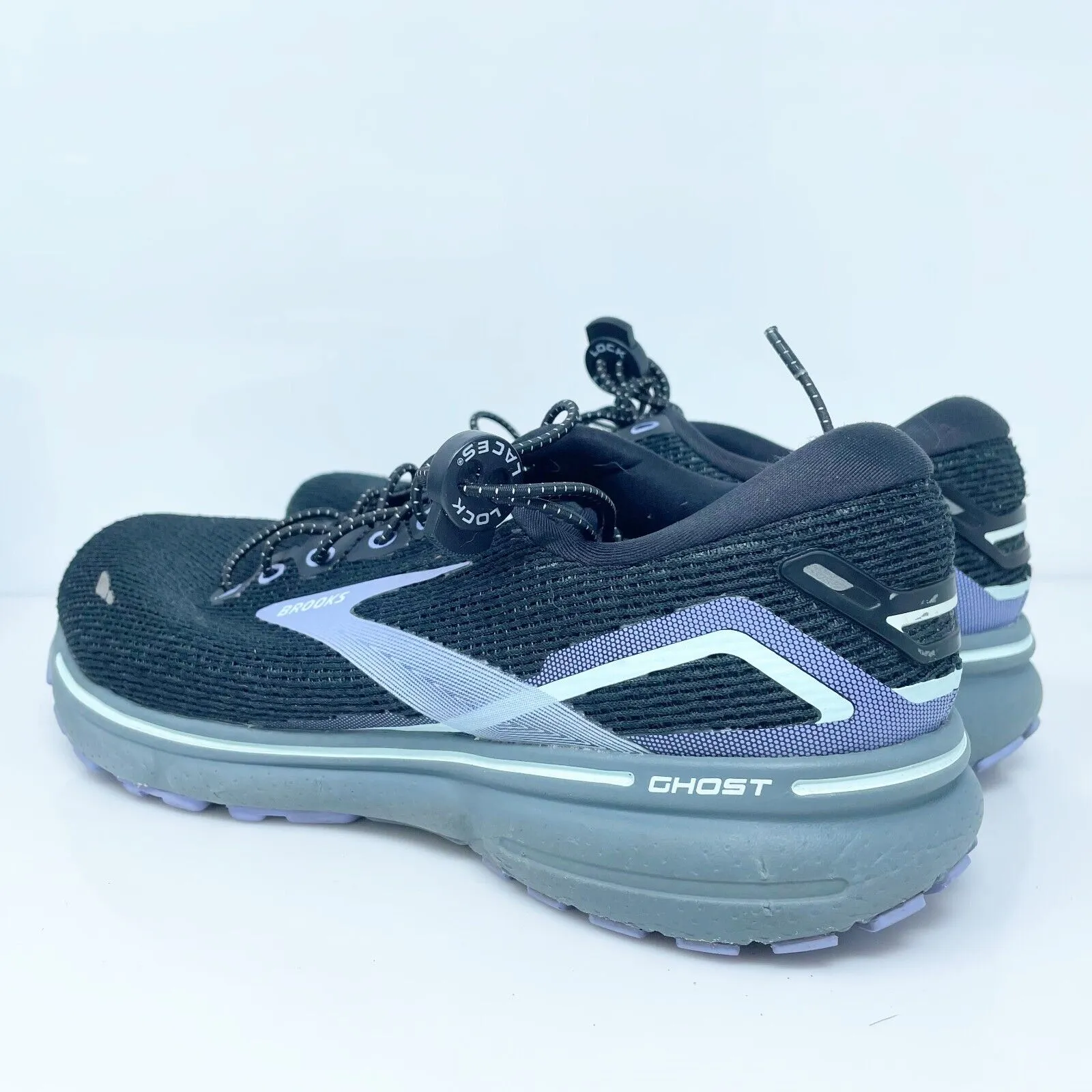 Brooks Womens Ghost 15 1203801B011 Black Running Shoes Sneakers Size 9.5 B