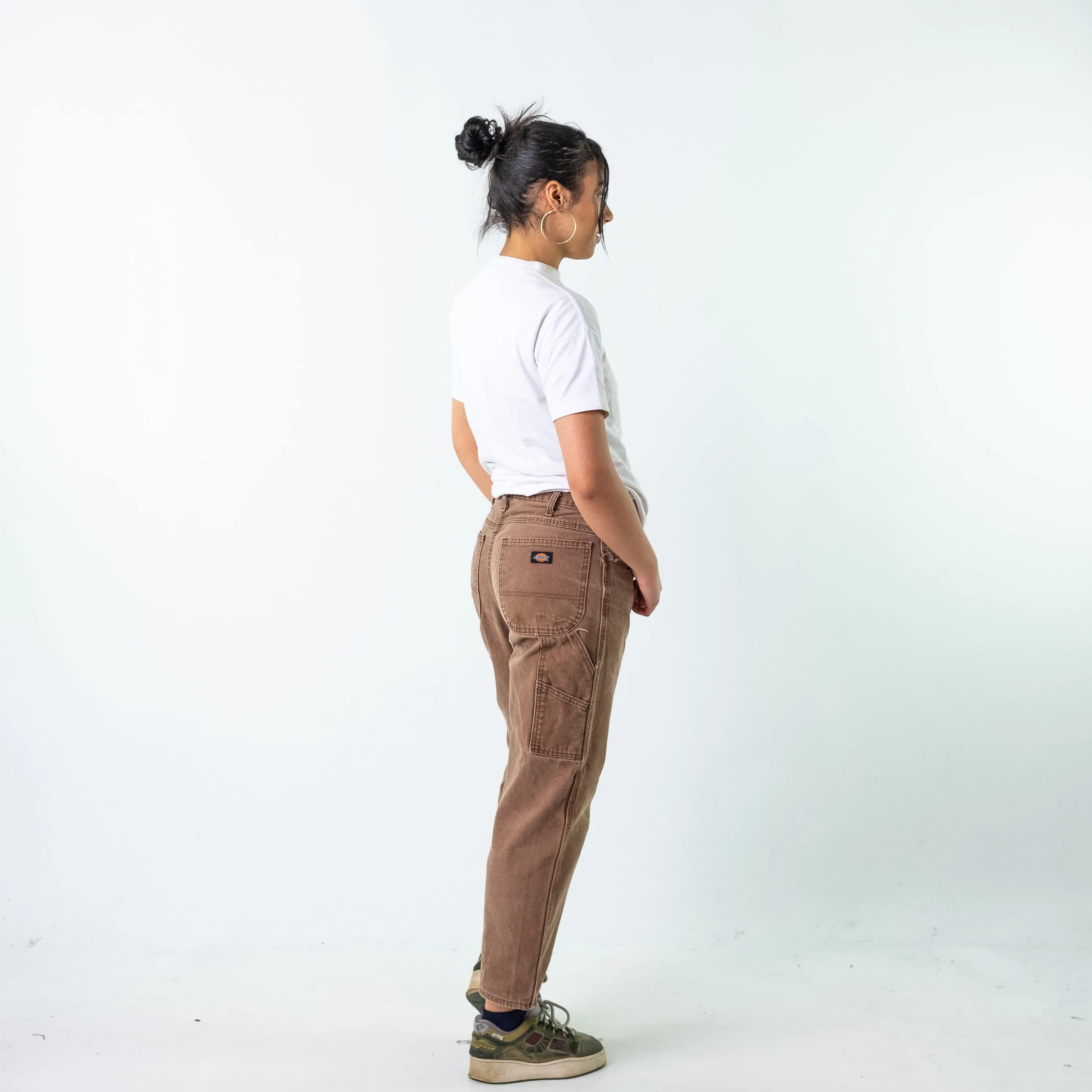 Brown 90s Dickies  Cargo Skater Trousers Pants Jeans (32x30)