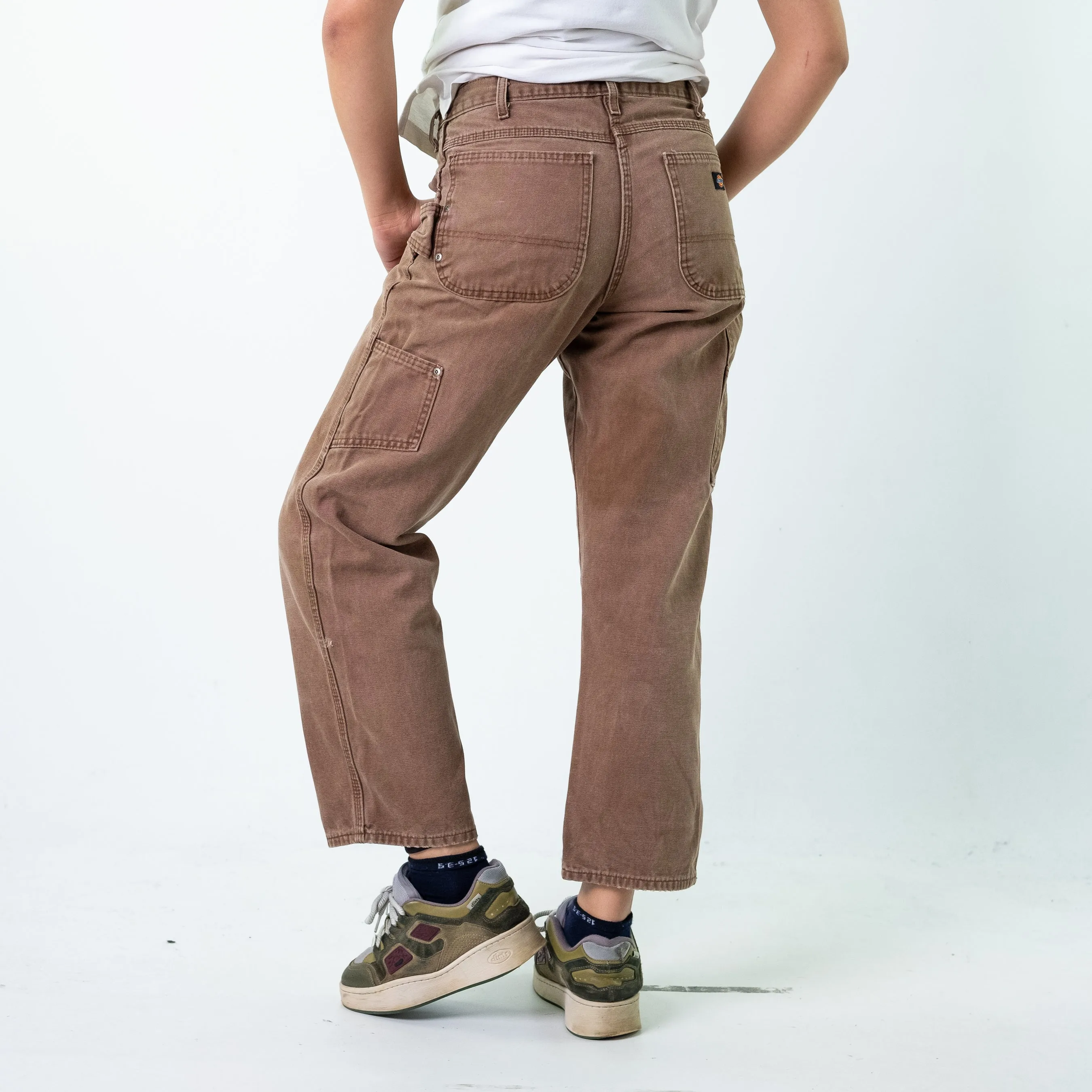 Brown 90s Dickies  Cargo Skater Trousers Pants Jeans (32x30)