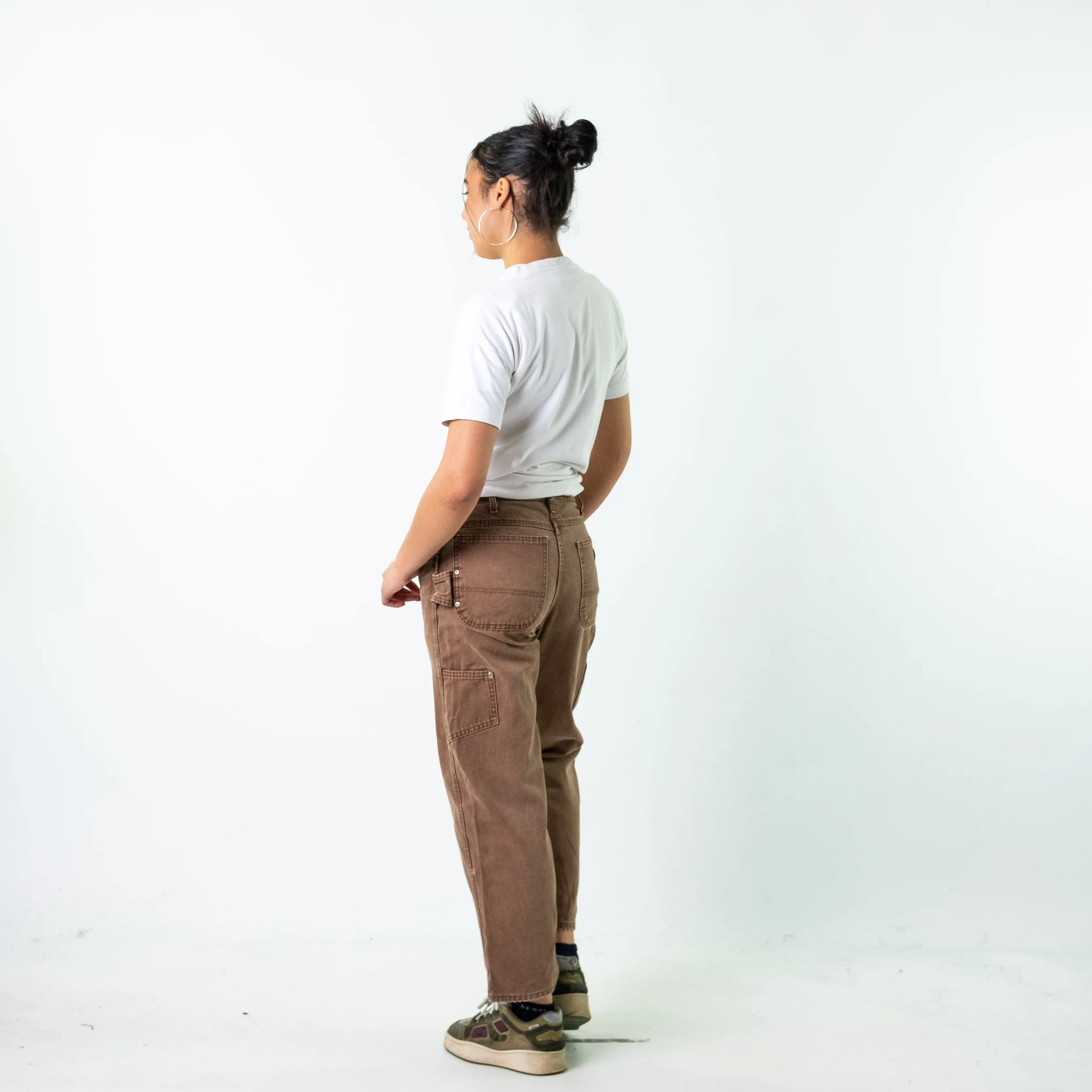 Brown 90s Dickies  Cargo Skater Trousers Pants Jeans (32x30)