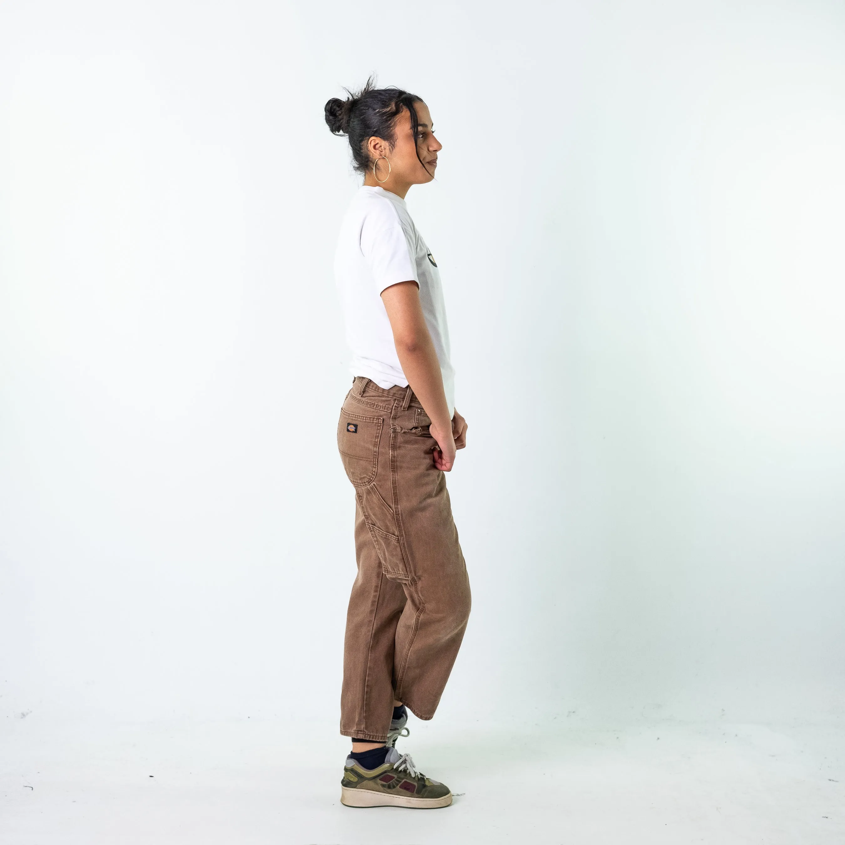 Brown 90s Dickies  Cargo Skater Trousers Pants Jeans (32x30)