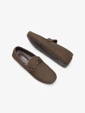 Brown Leather Loafers - FAMS24-089