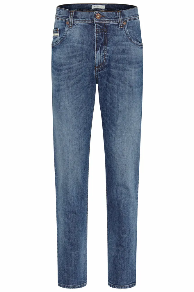 Bugatti Dry Indigo Wash Jeans L34 Mid Stone