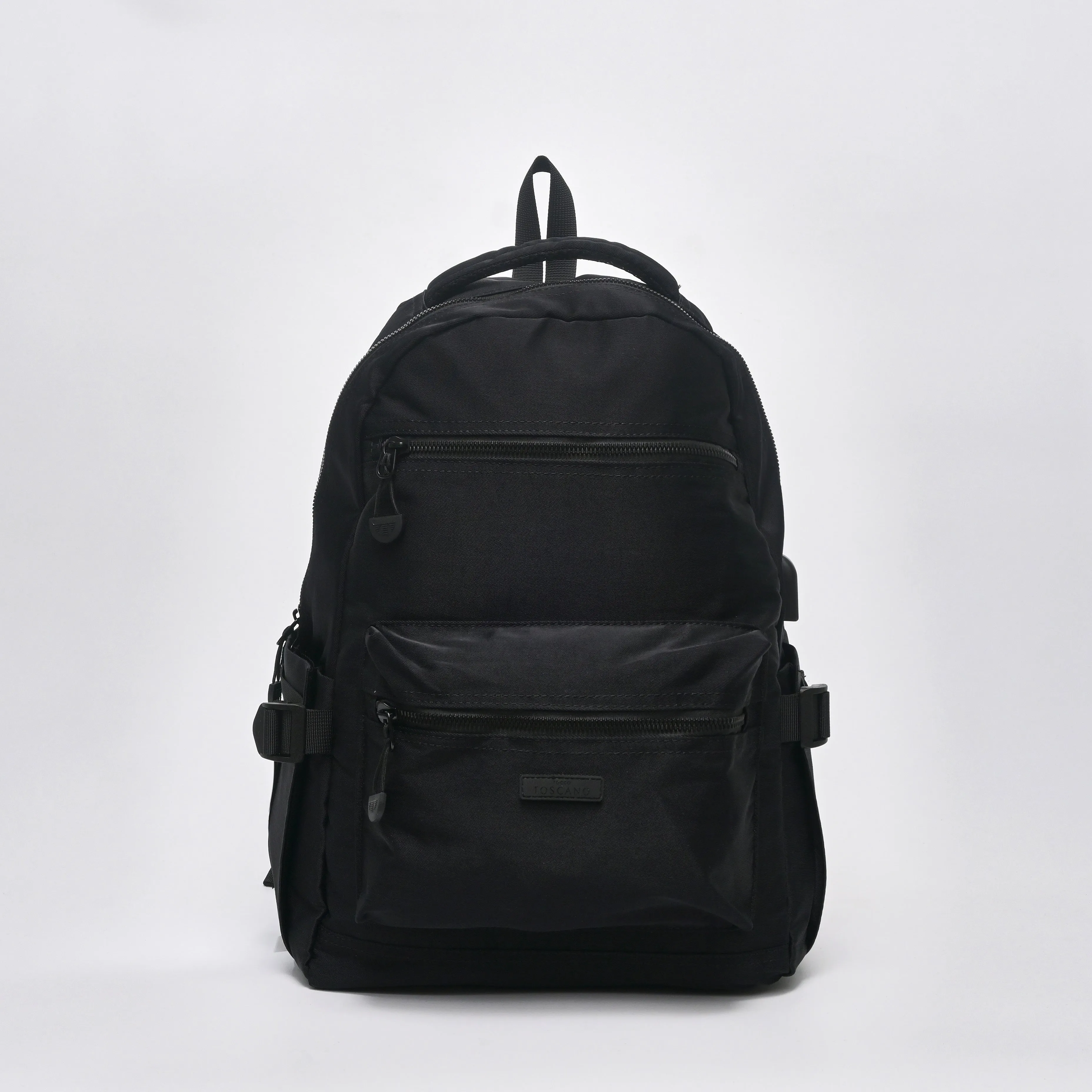 Casual laptop backpack with zipper pockets - TGBP1533NN3BK3