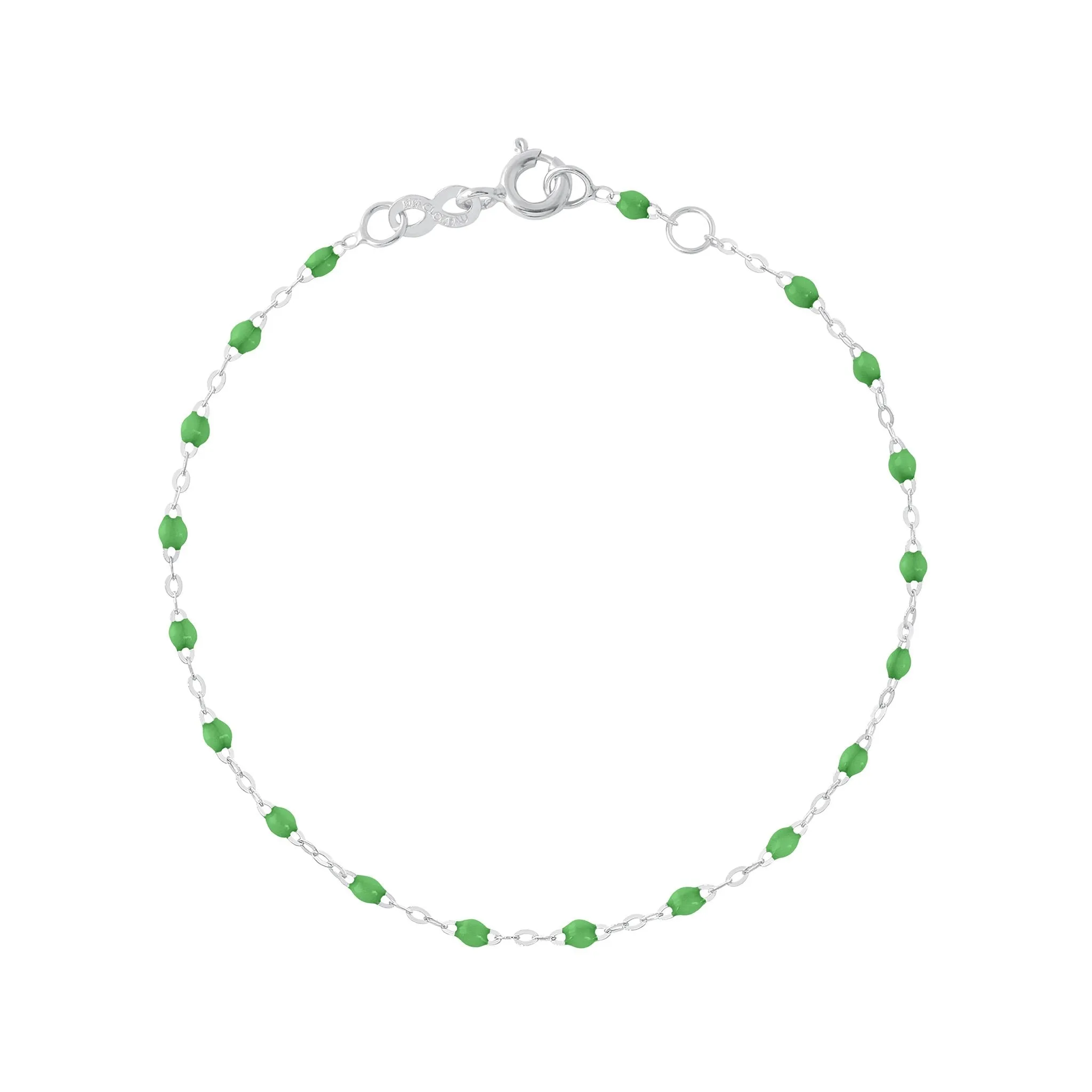 Classic Gigi Green bracelet, White Gold, 5.9