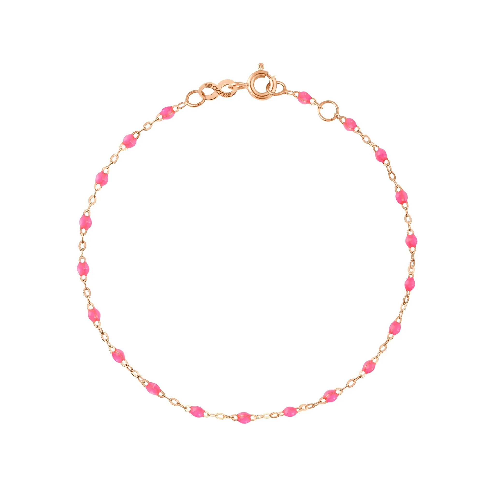 Classic Gigi Pink bracelet, Rose Gold, 6.7