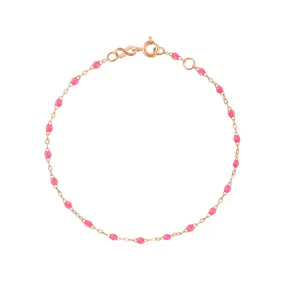 Classic Gigi Pink bracelet, Rose Gold, 6.7