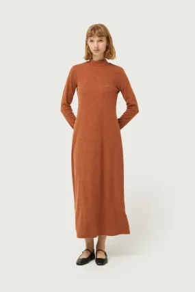 Compania Fantastica  Knit Sweater Maxi Dress -Rust