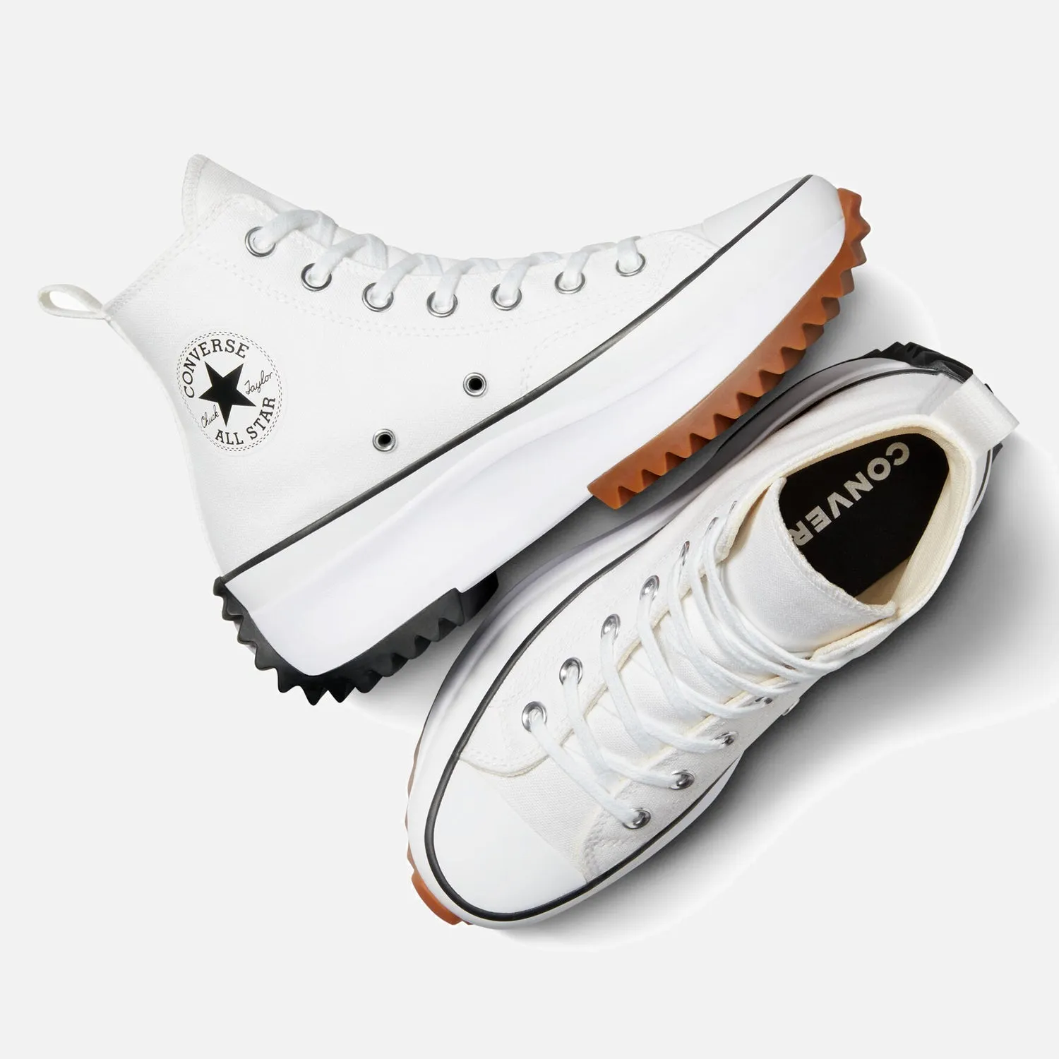 Converse Run Star Motion Platform Hi White Trainers